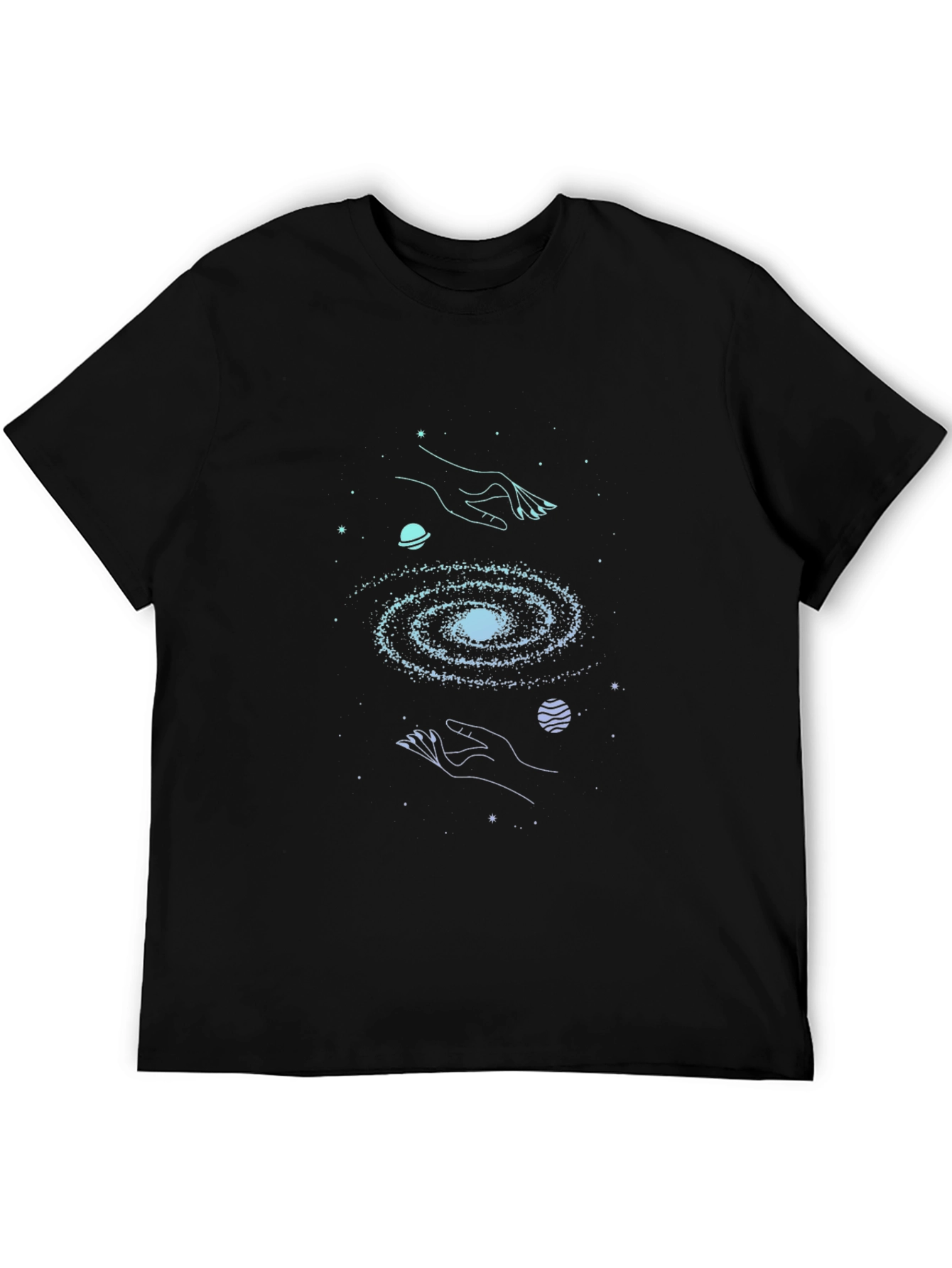 Cosmic Hands Galaxy T-Shirt - Unisex Graphic Tee