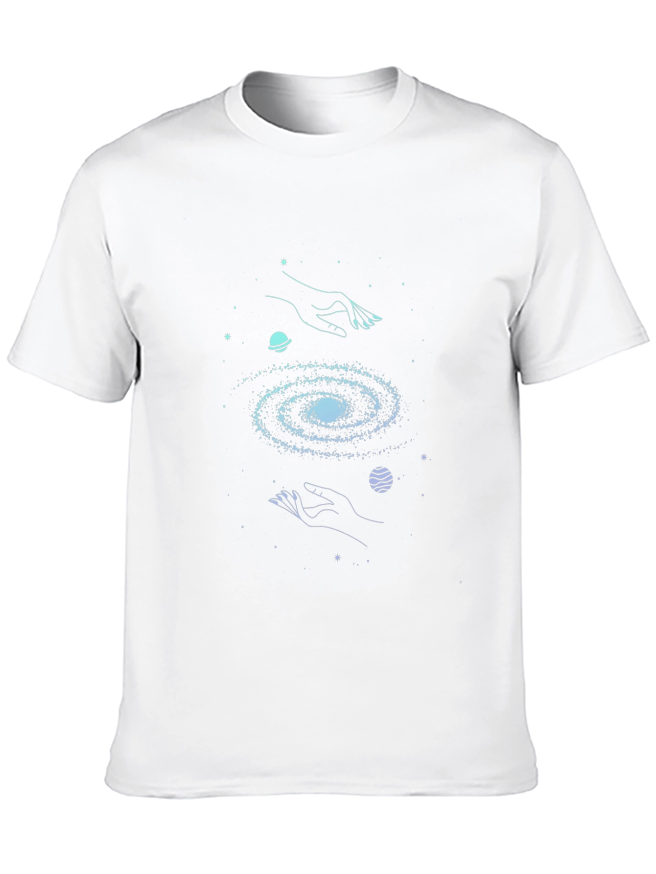 Cosmic Hands Galaxy T-Shirt - Unisex Graphic Tee