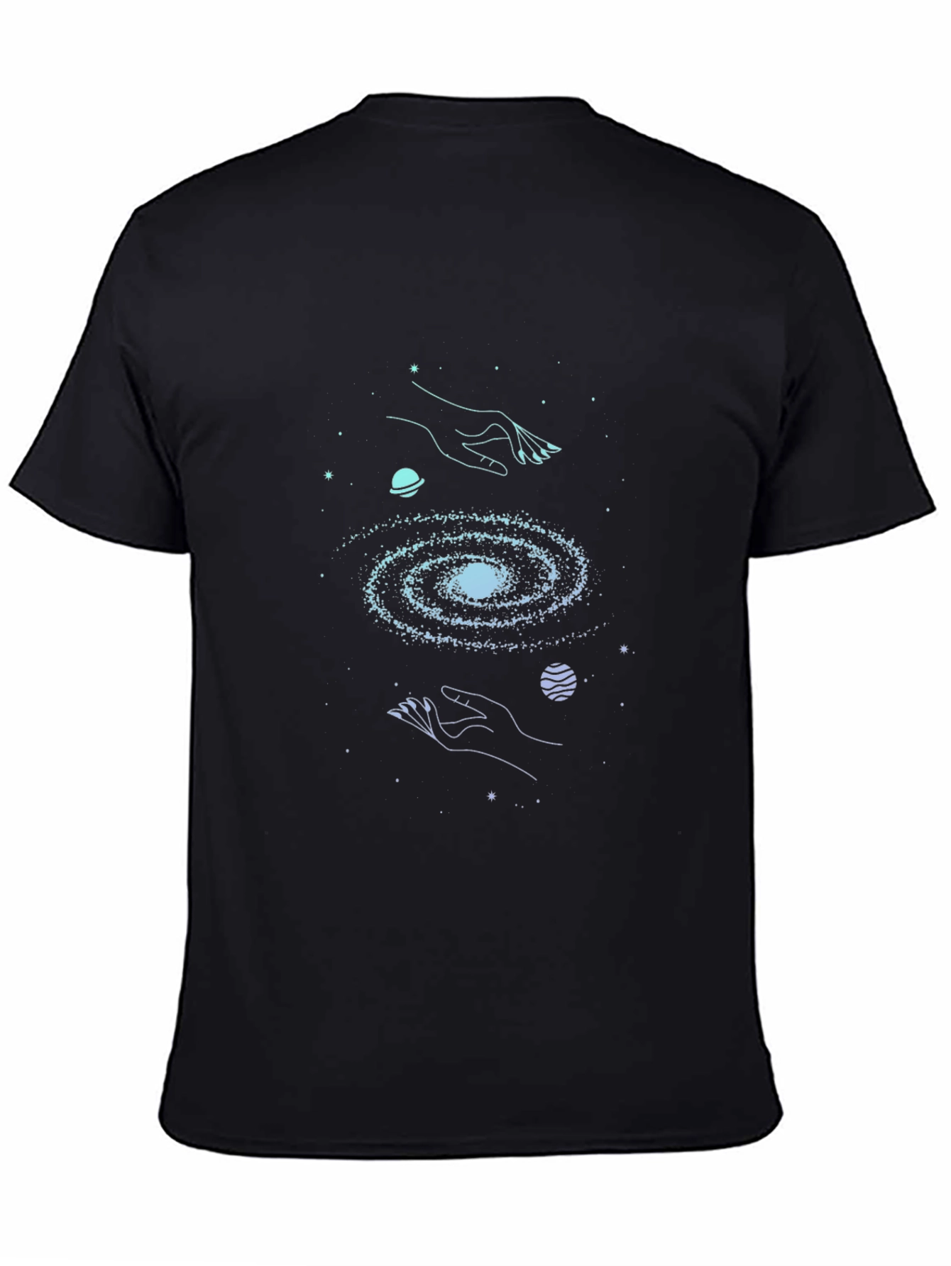 Cosmic Hands Galaxy T-Shirt - Unisex Graphic Tee