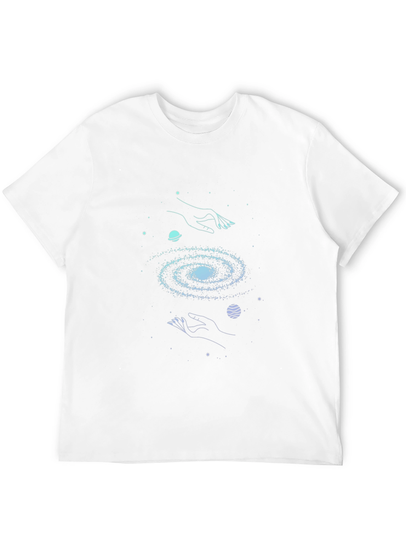 Cosmic Hands Galaxy T-Shirt - Unisex Graphic Tee