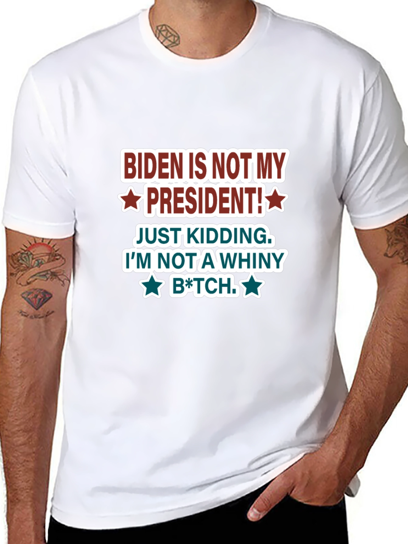 Biden Is Not My President Graphic T-Shirt