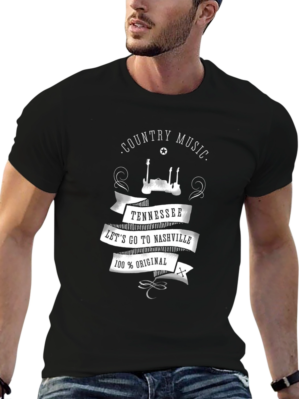 Nashville Tennessee Country Music Graphic Tee