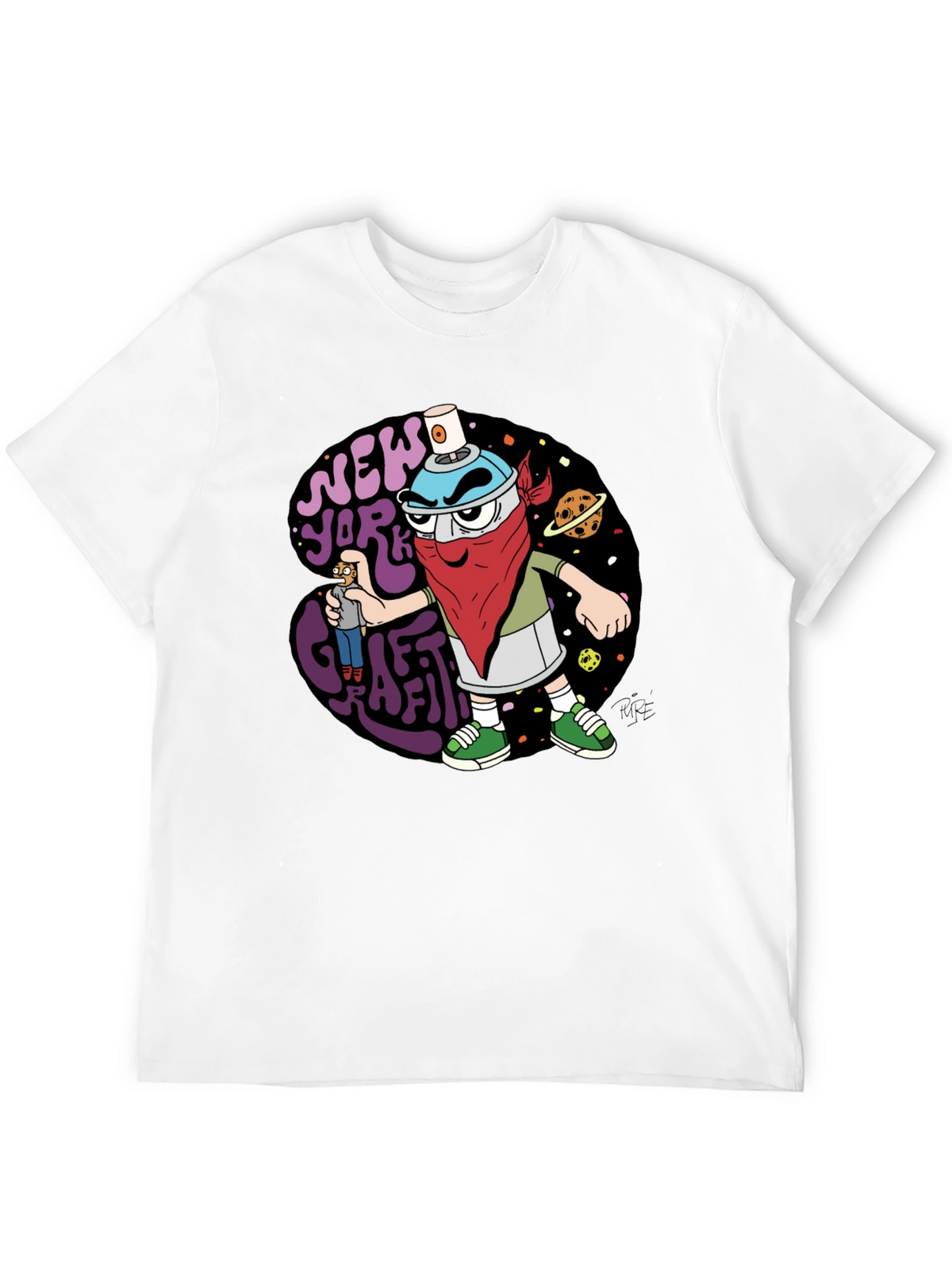 New York Graffiti Cartoon T-Shirt