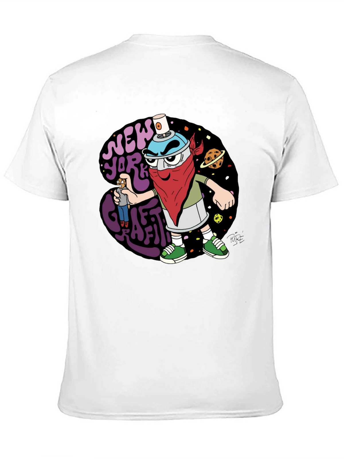 New York Graffiti Cartoon T-Shirt
