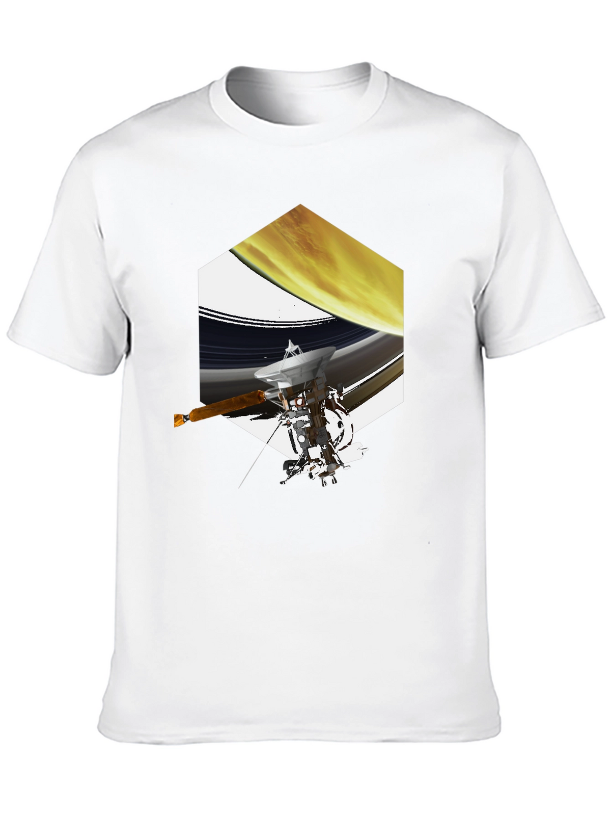 Cassini Saturn Space Mission Graphic T-Shirt