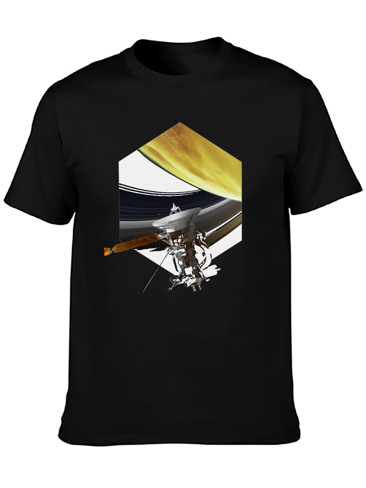 Cassini Saturn Space Mission Graphic T-Shirt