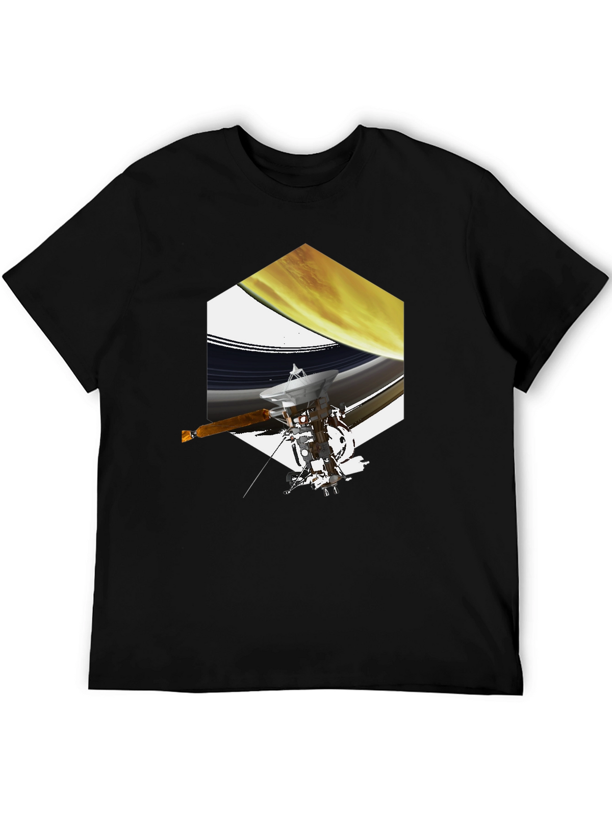 Cassini Saturn Space Mission Graphic T-Shirt