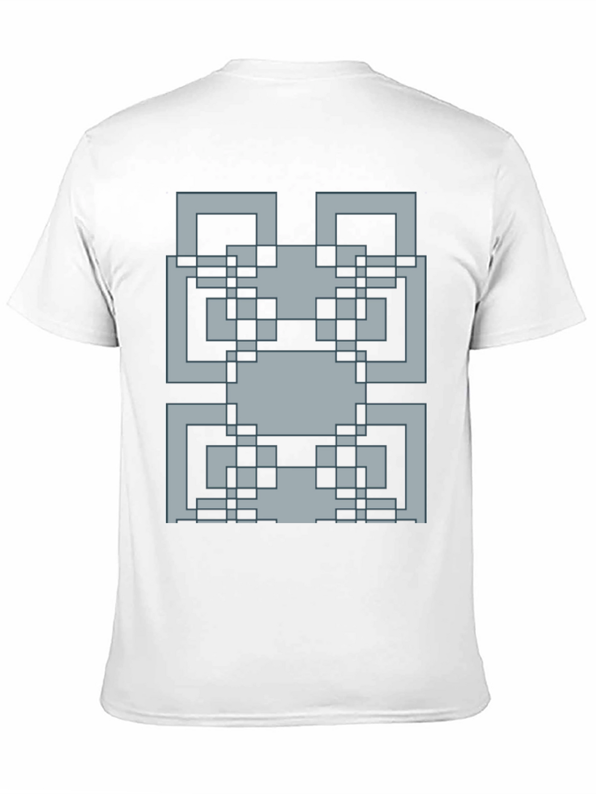 Pixelated Pattern Graphic Tee - Retro Style