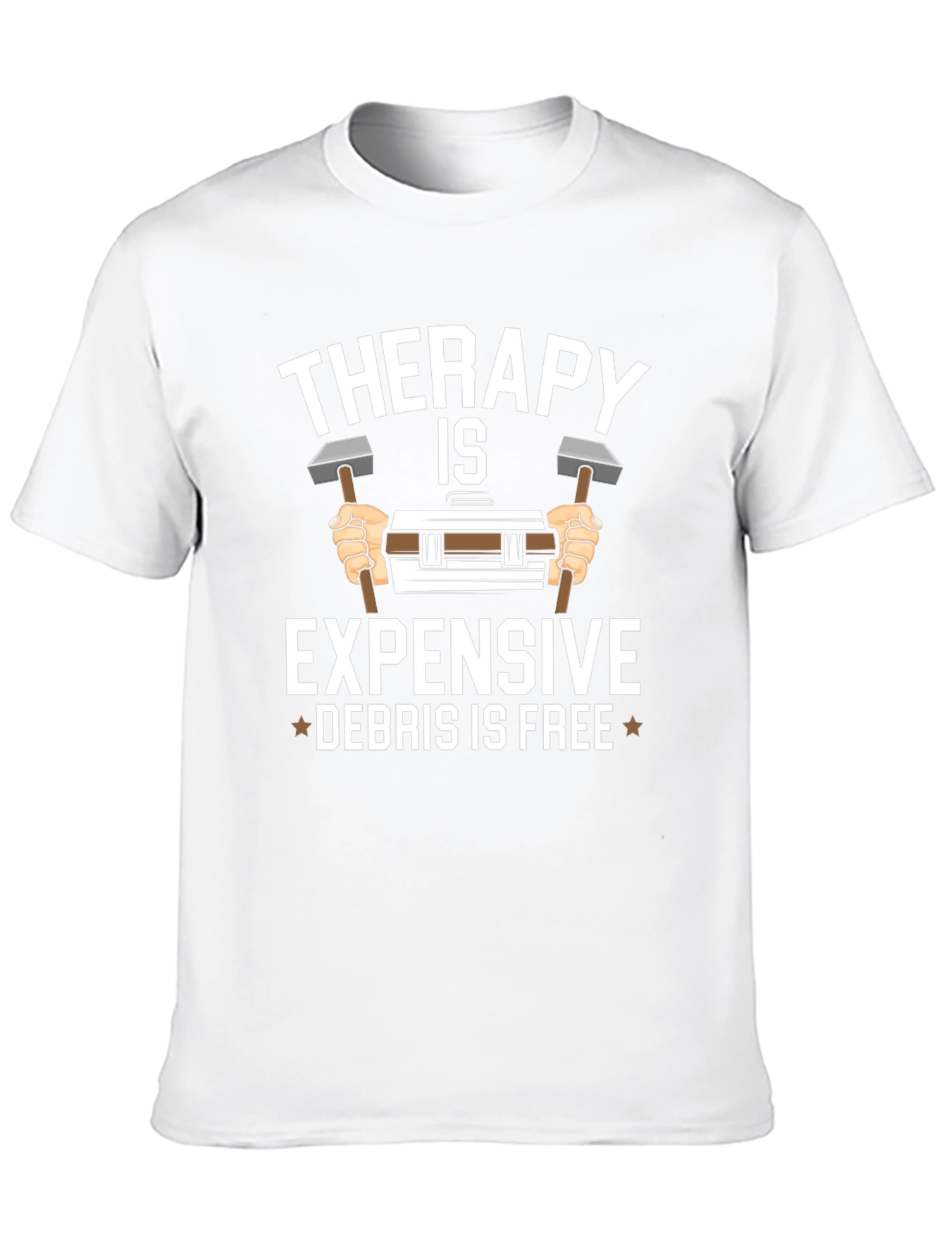 Therapy is Expensive Debris is Free Black T-Shirt