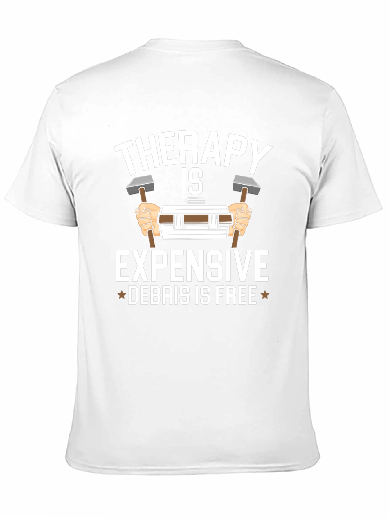 Therapy is Expensive Debris is Free Black T-Shirt
