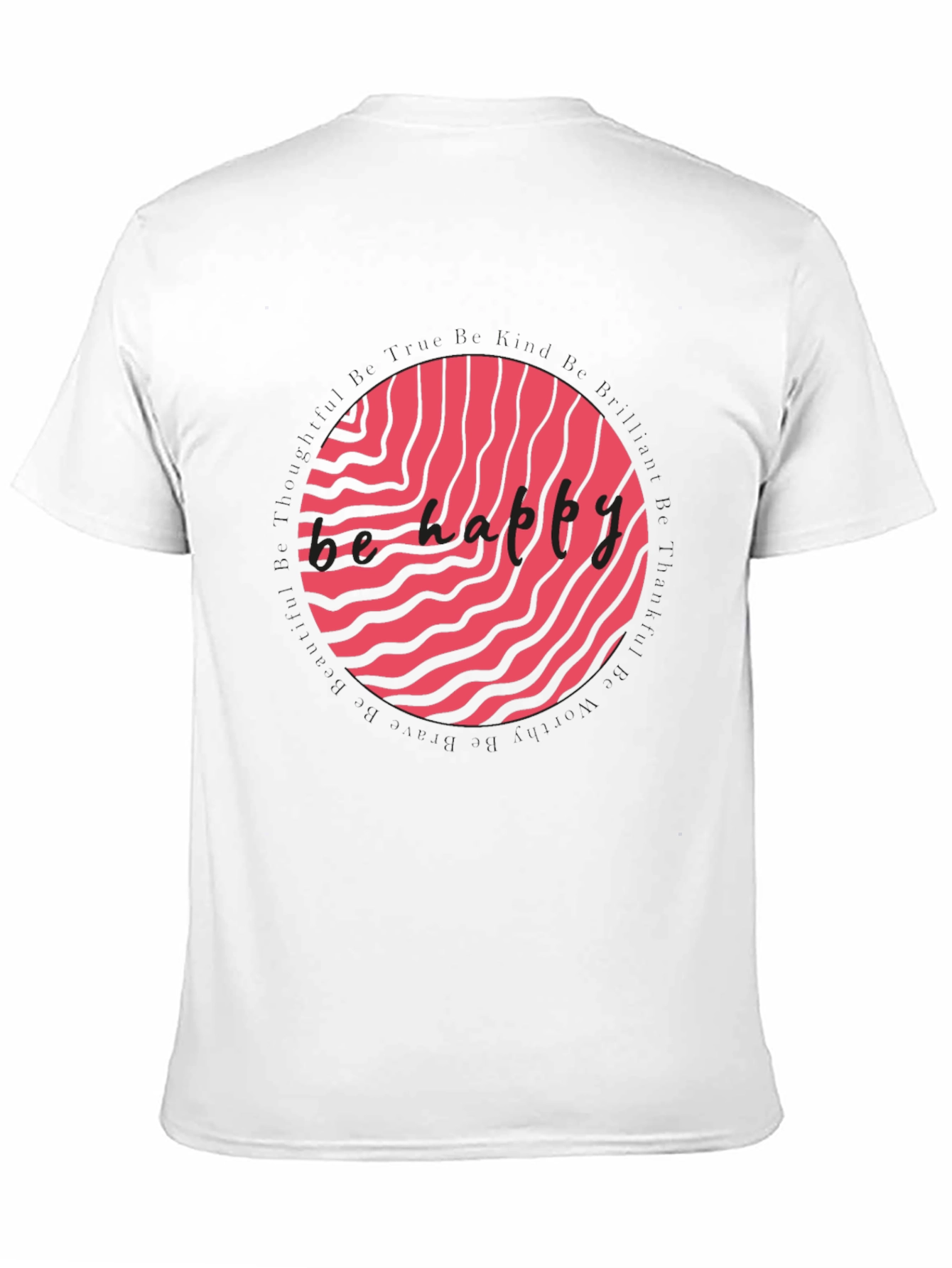 Trendy Black T-Shirt with Abstract Graphic