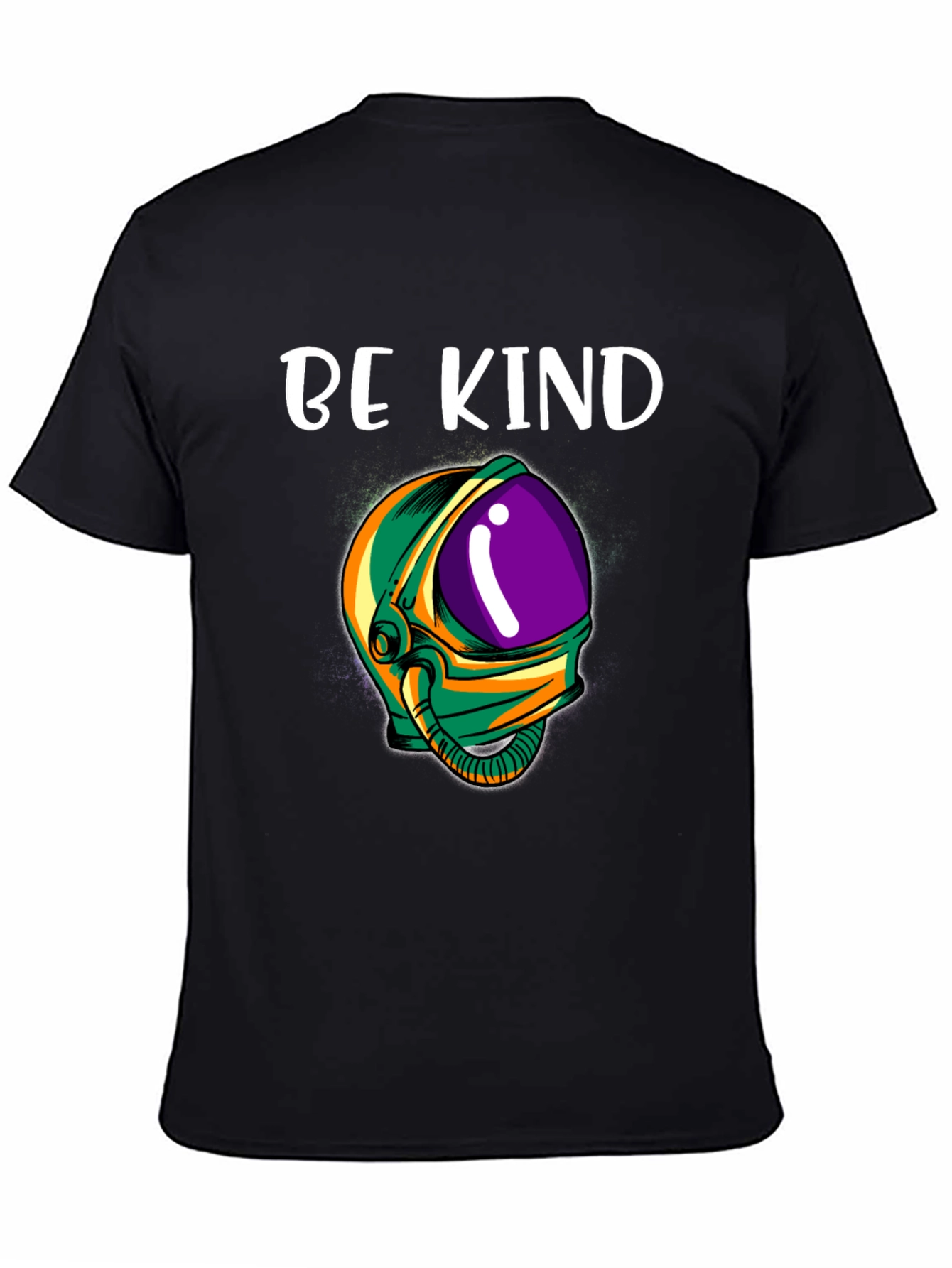Be Kind Astronaut T-Shirt - Black Graphic Tee