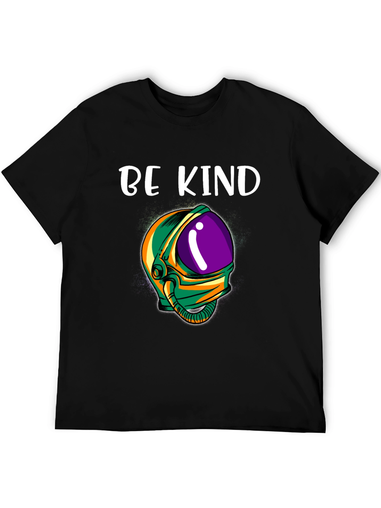 Be Kind Astronaut T-Shirt - Black Graphic Tee