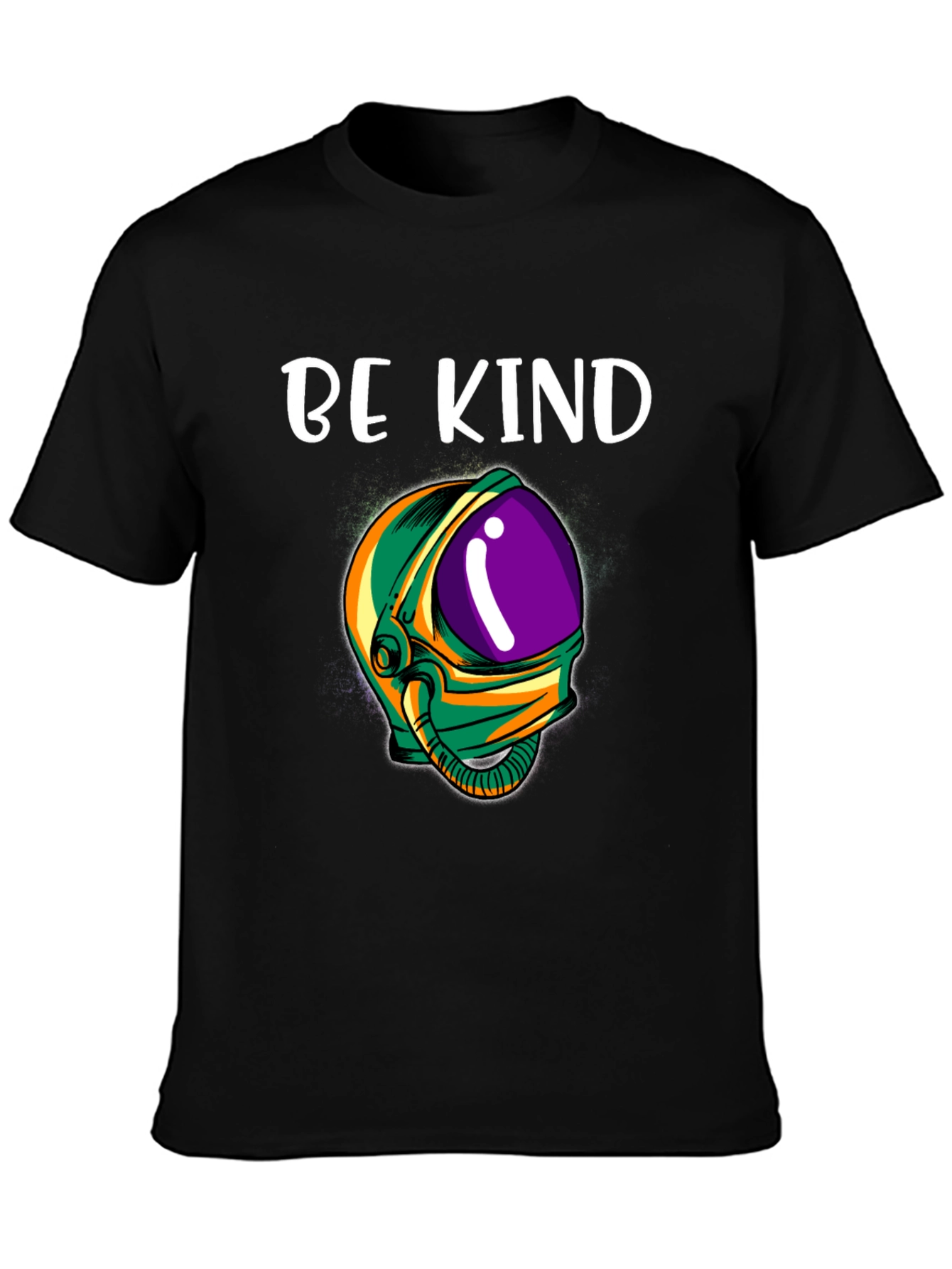 Be Kind Astronaut T-Shirt - Black Graphic Tee