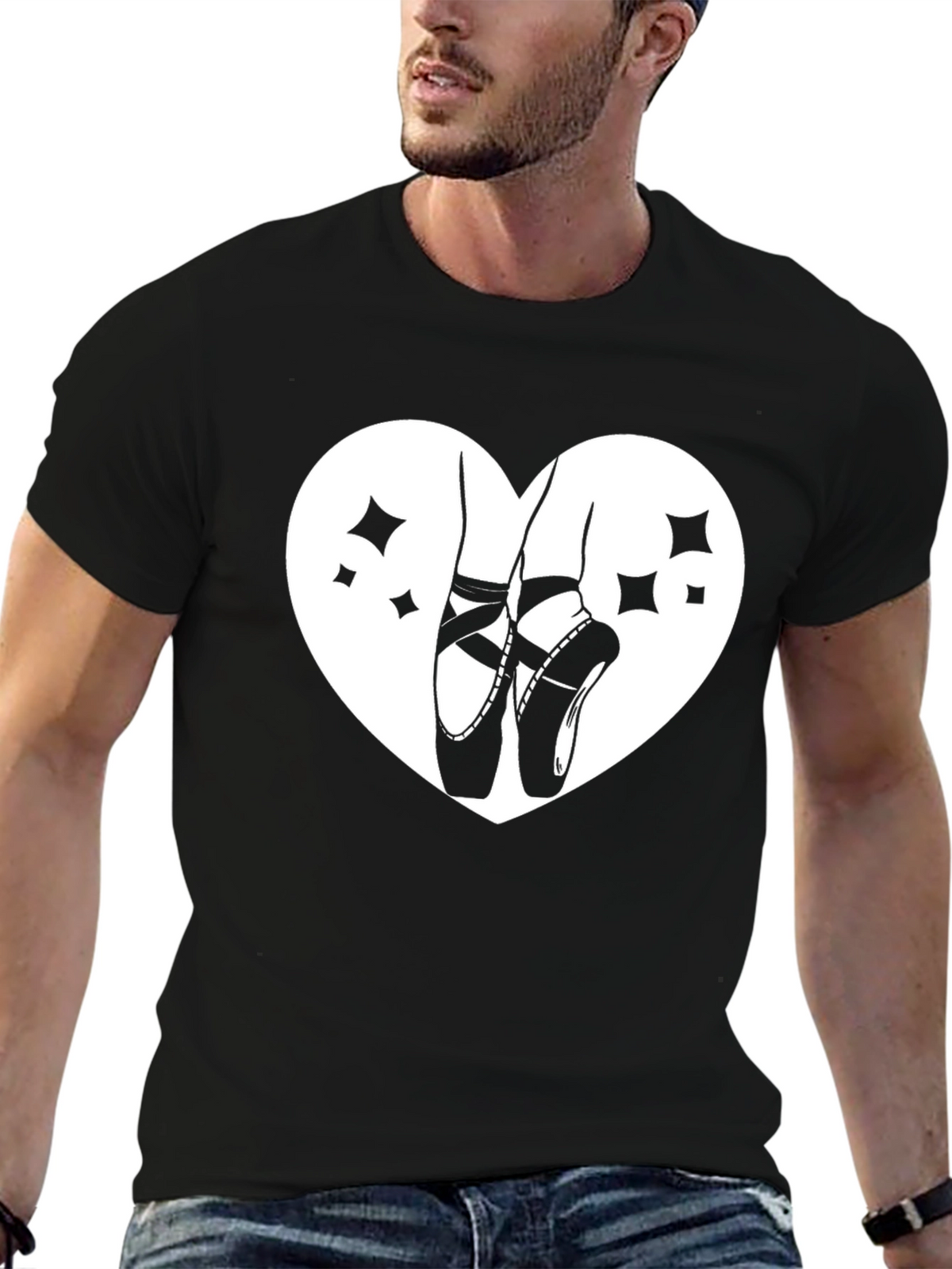 Ballet Love Heart T-Shirt - Dance Tee