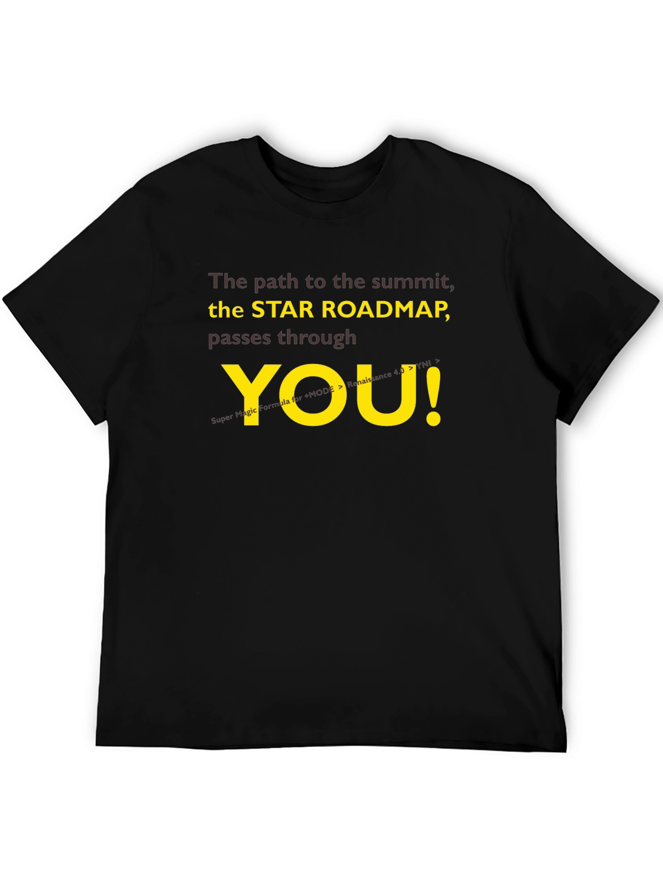 Star Roadmap T-Shirt - Motivational Summit Seeker Tee