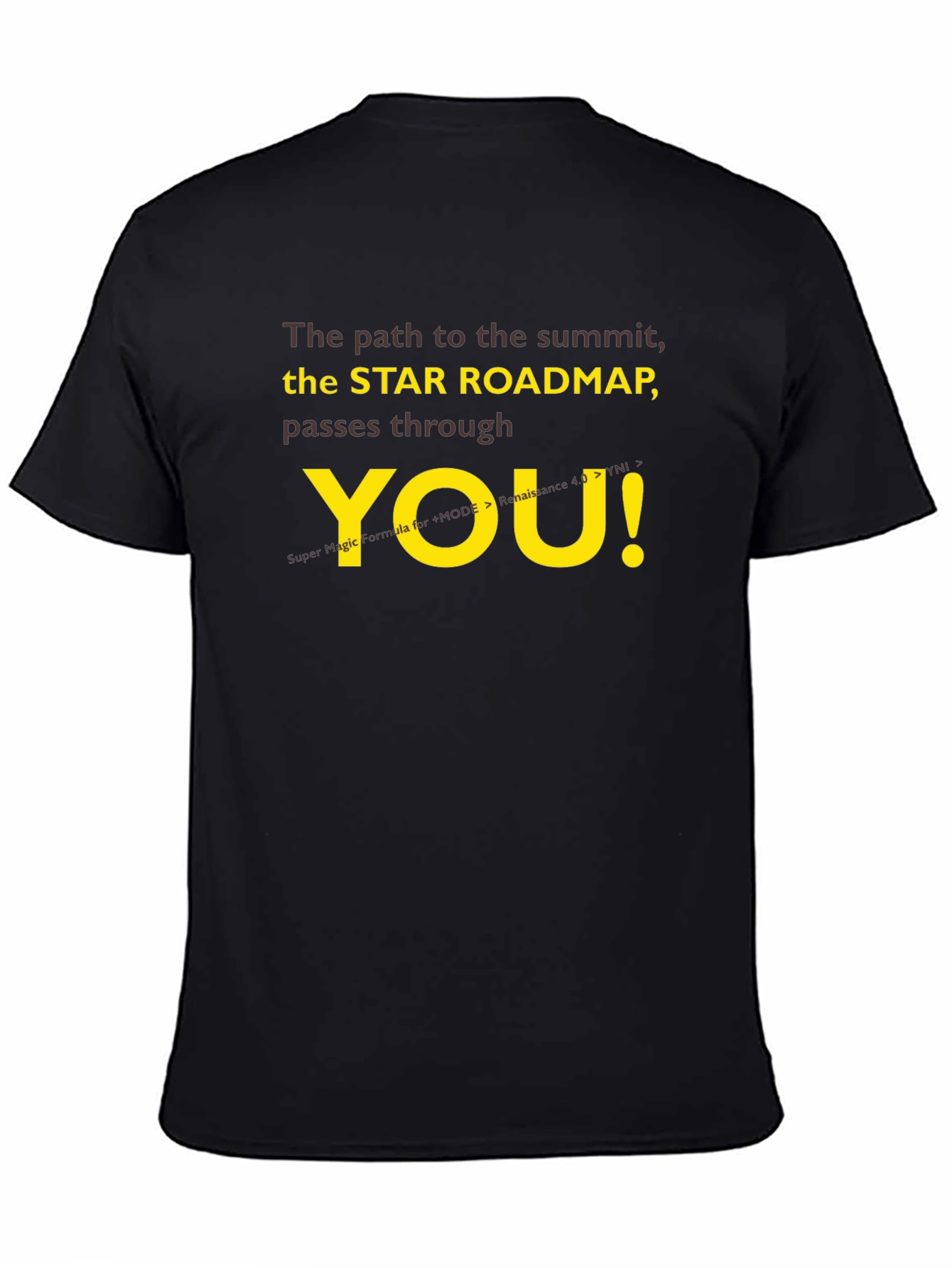 Star Roadmap T-Shirt - Motivational Summit Seeker Tee