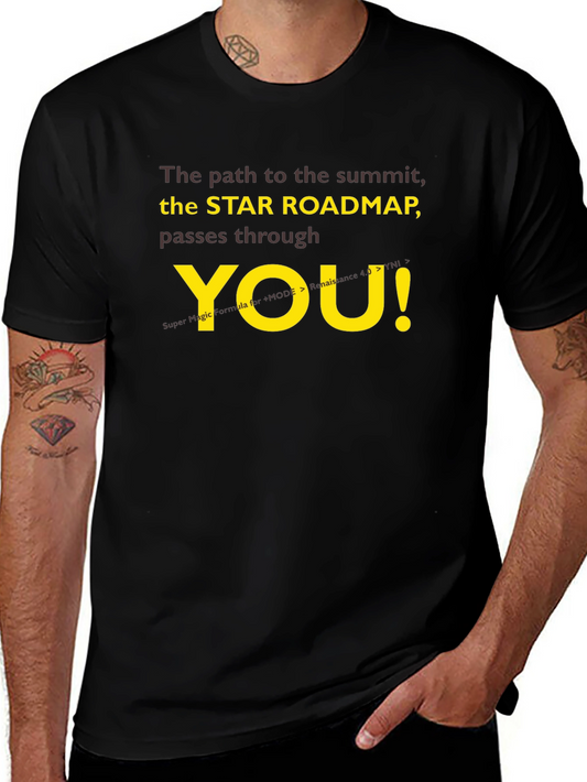 Star Roadmap T-Shirt - Motivational Summit Seeker Tee