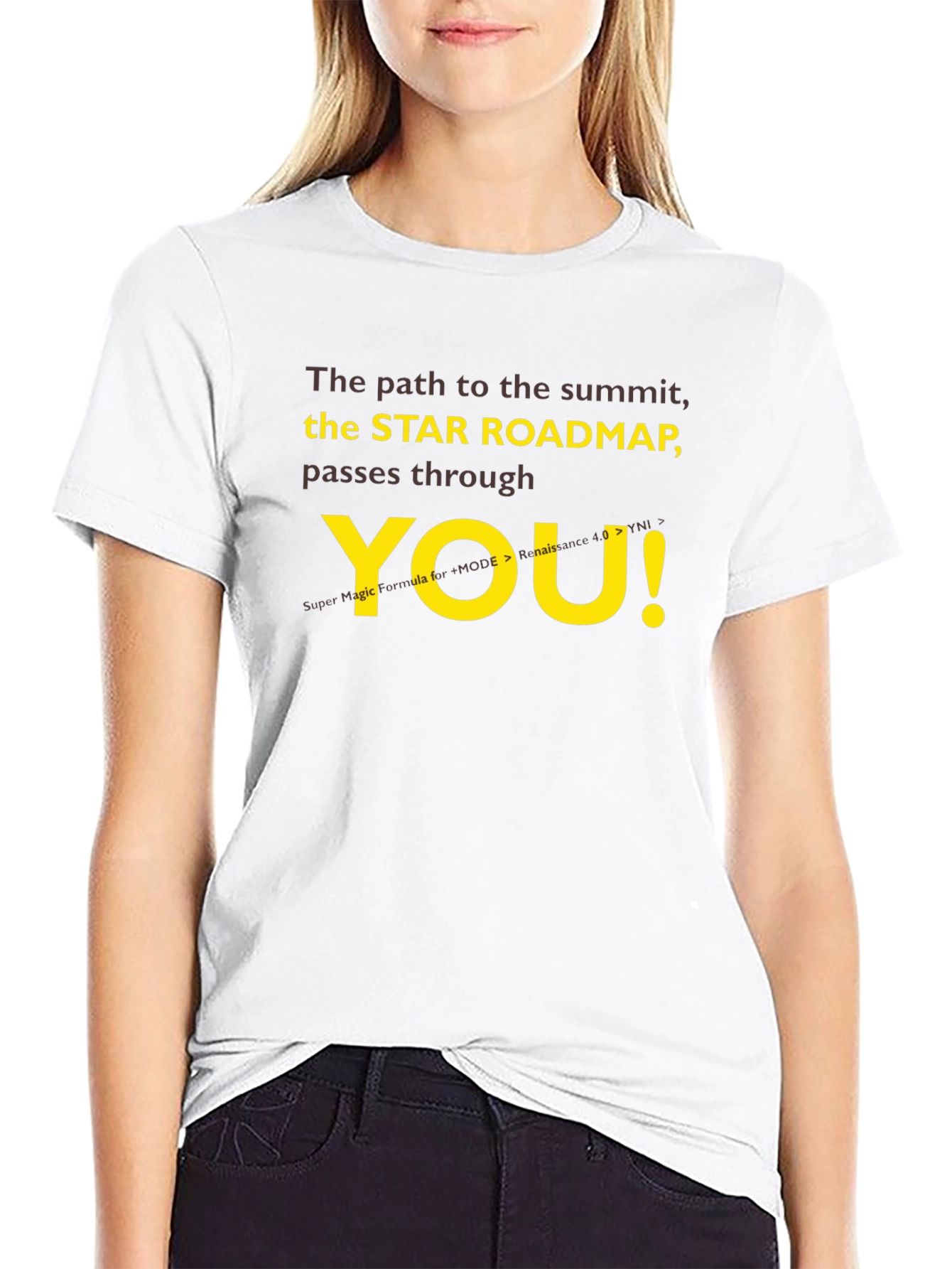 Star Roadmap T-Shirt - Motivational Summit Seeker Tee