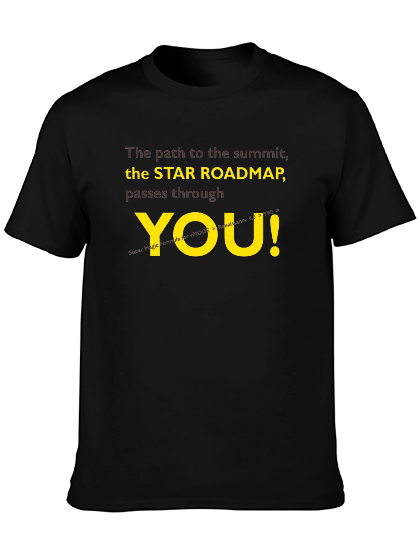 Star Roadmap T-Shirt - Motivational Summit Seeker Tee