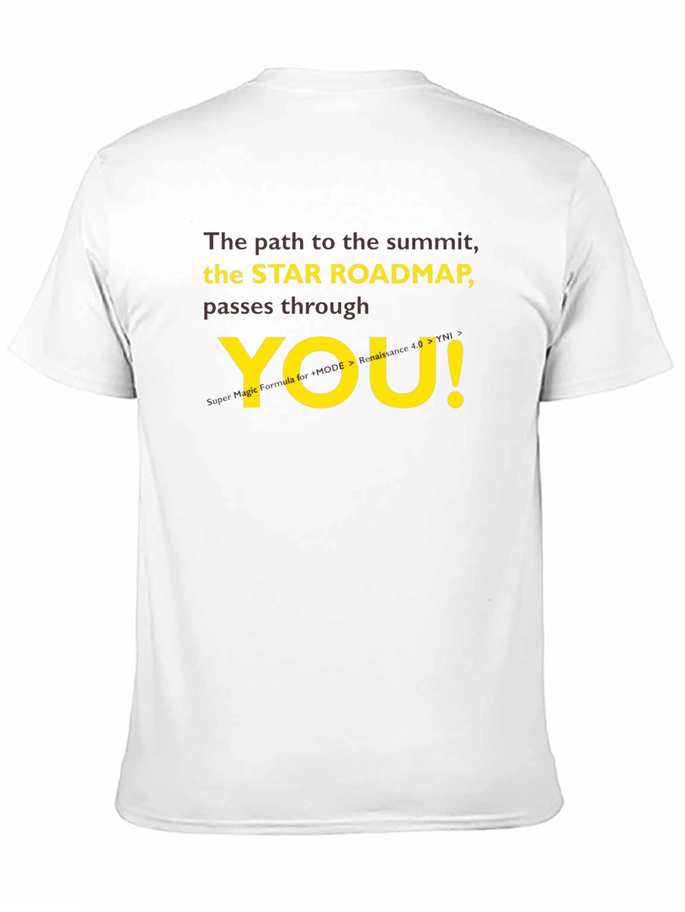 Star Roadmap T-Shirt - Motivational Summit Seeker Tee