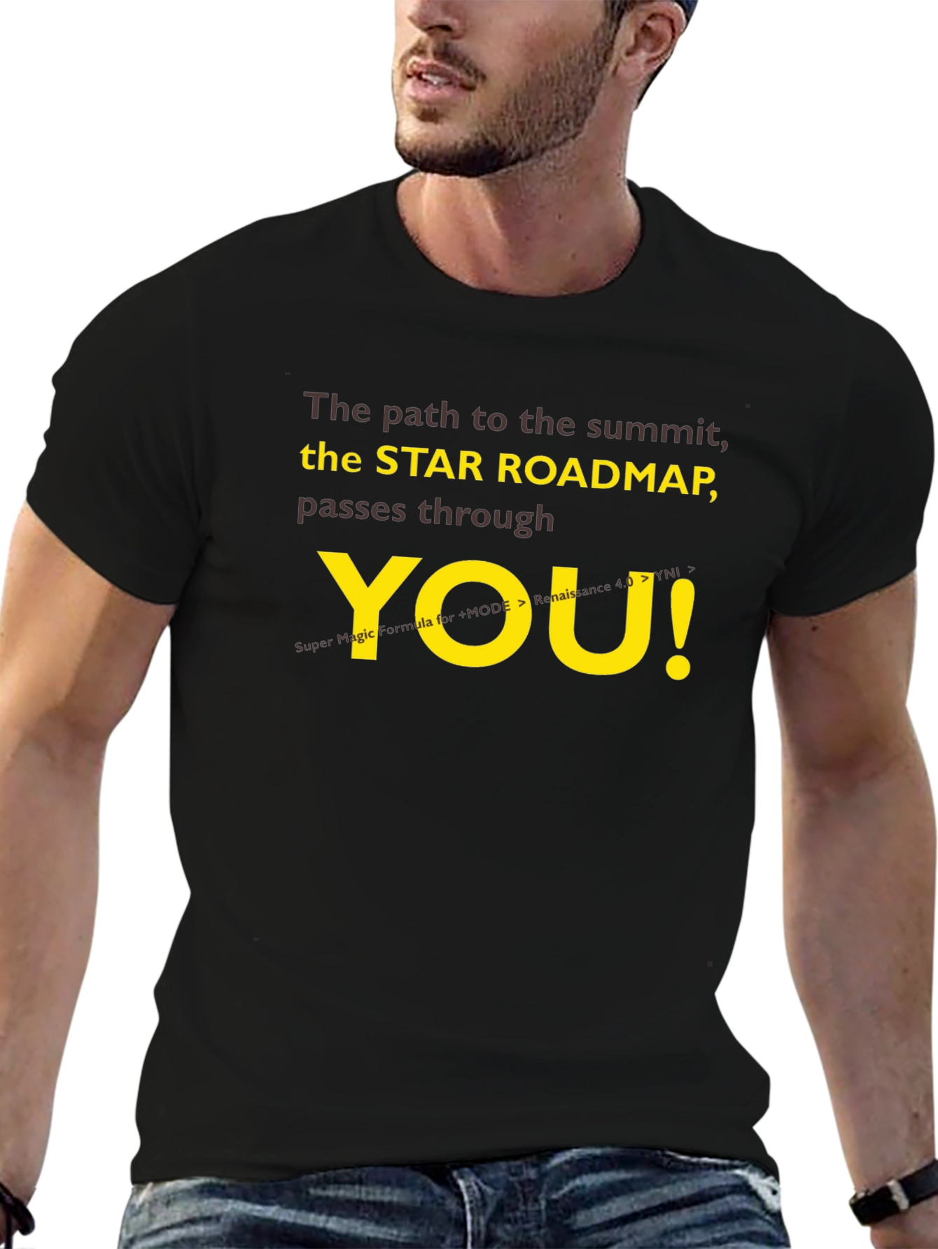 Star Roadmap T-Shirt - Motivational Summit Seeker Tee