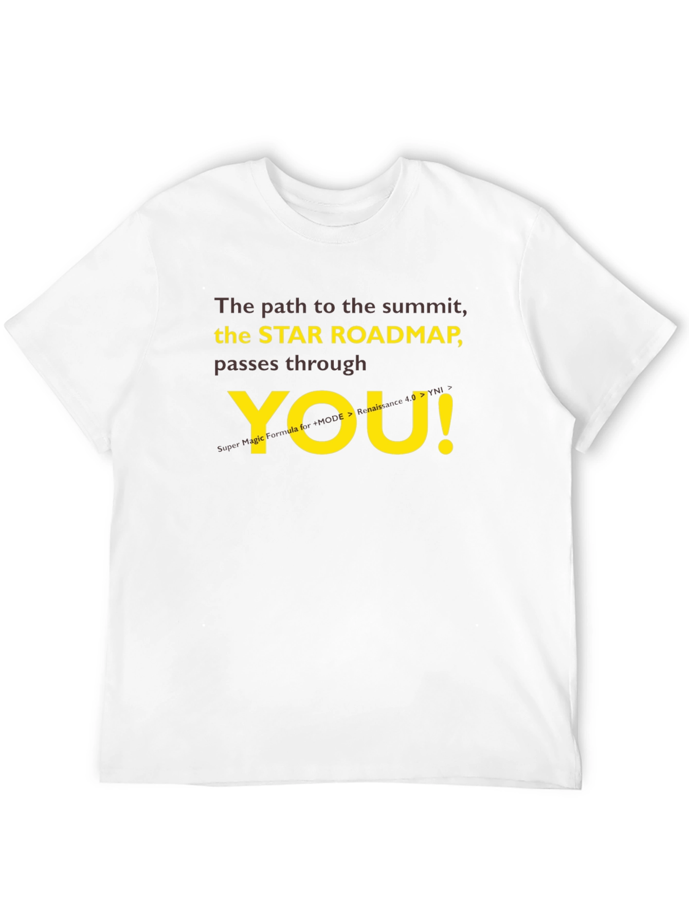 Star Roadmap T-Shirt - Motivational Summit Seeker Tee