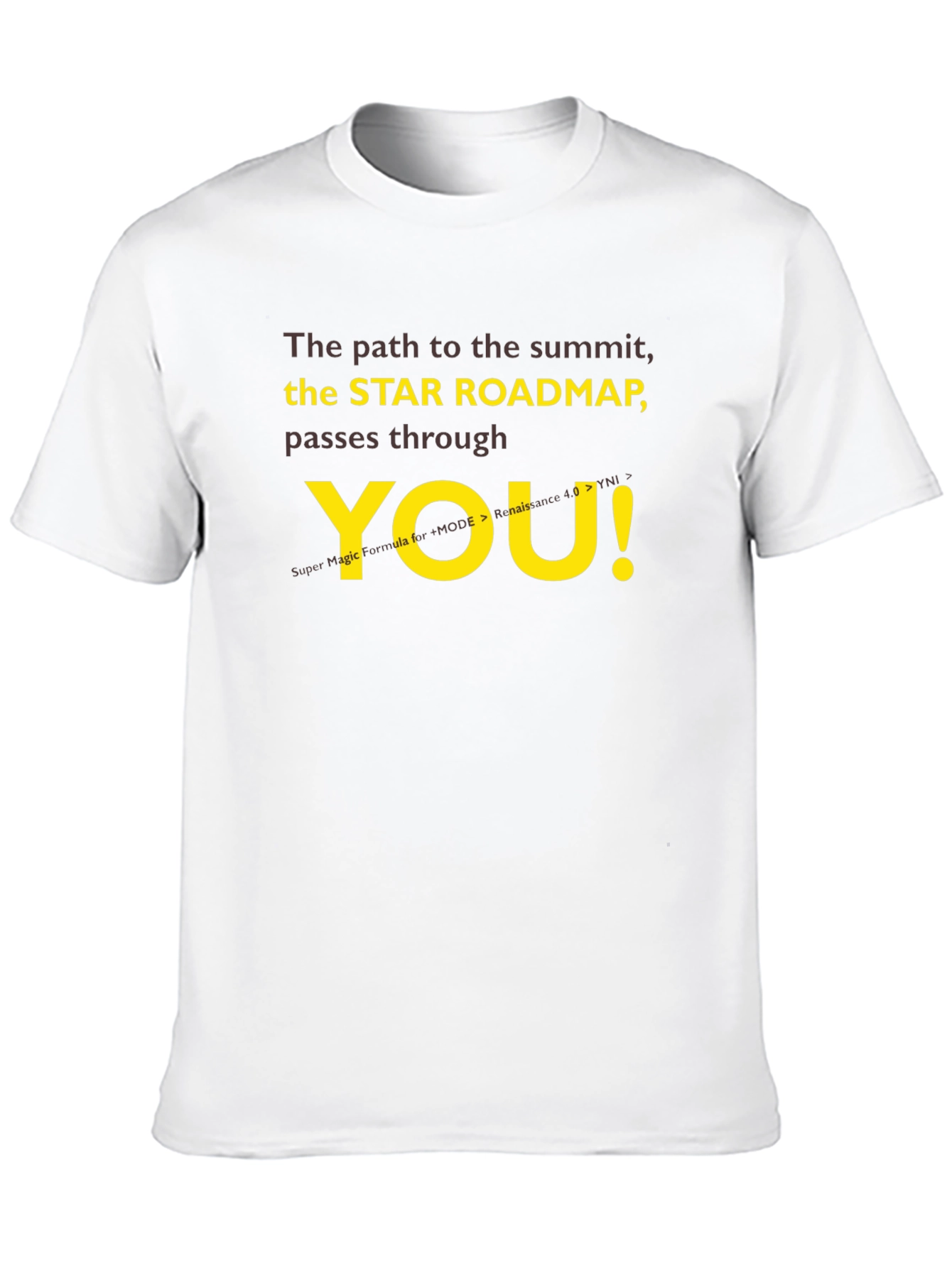 Star Roadmap T-Shirt - Motivational Summit Seeker Tee