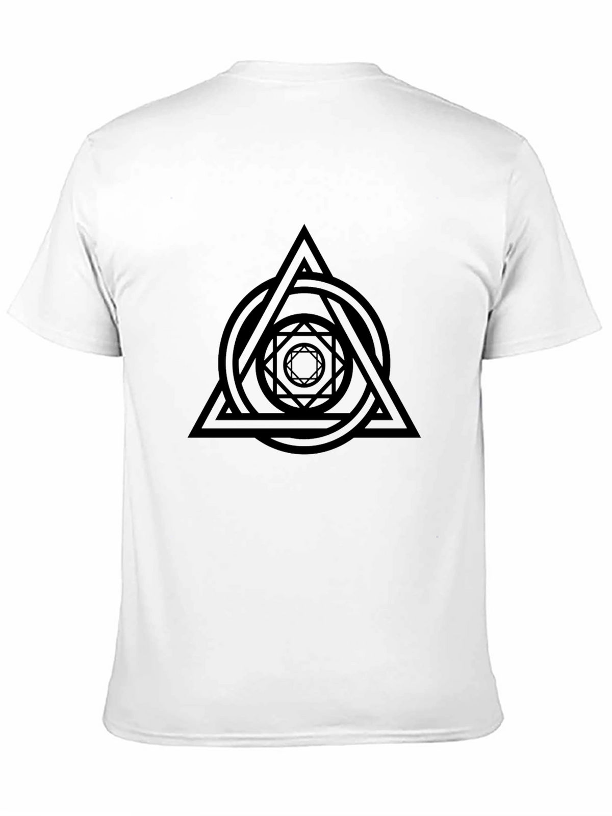 Geometric Symbol Black Graphic Tee