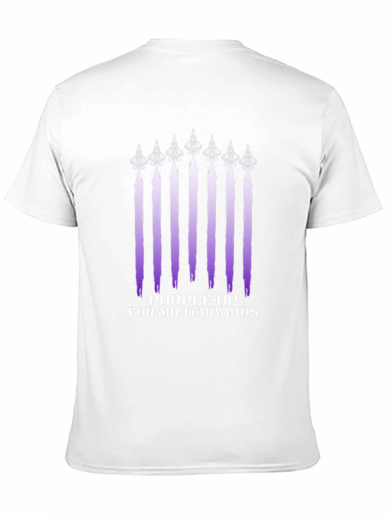 Purple Up Military Kids Graphic Tee