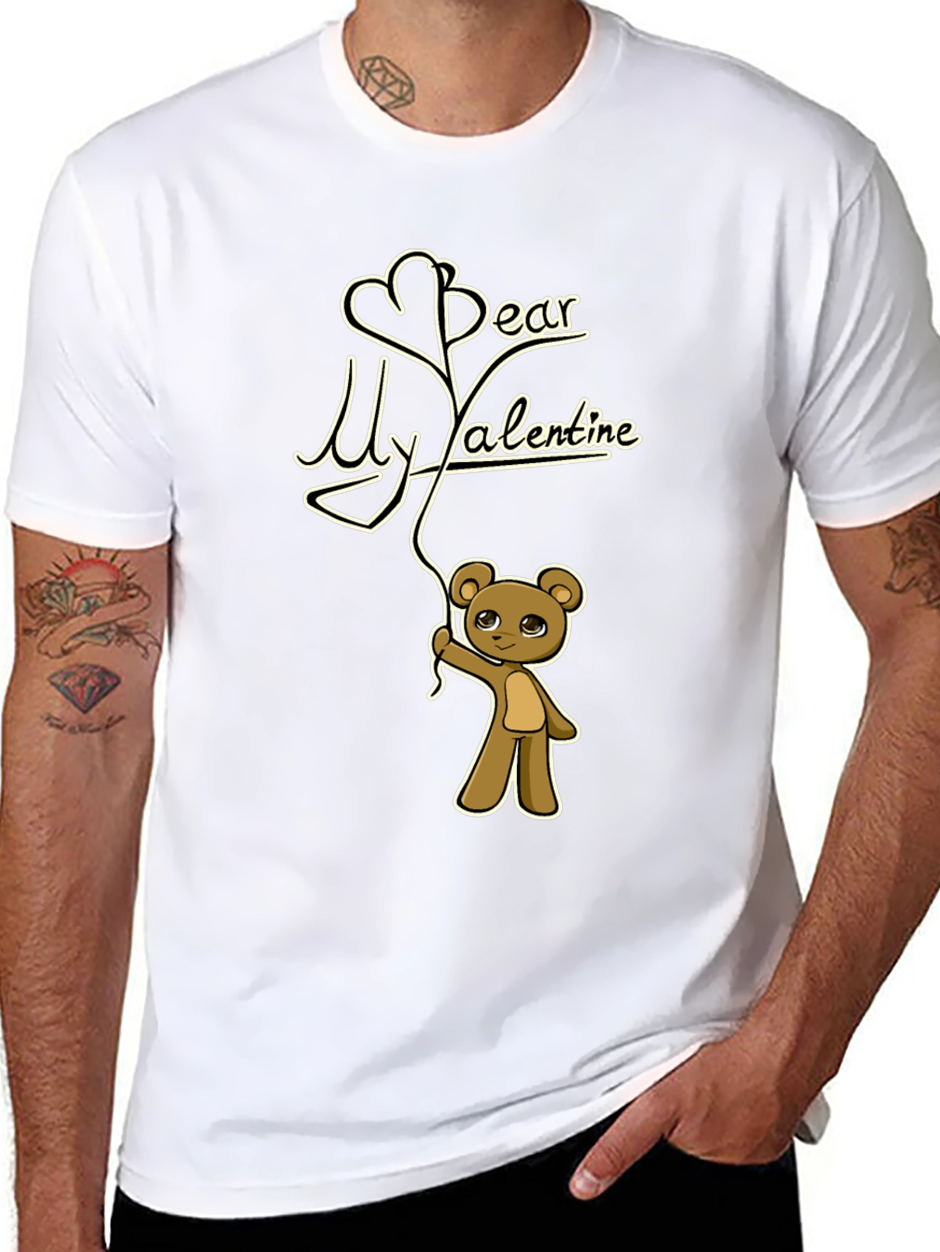 Valentines Day Bear T-Shirt - Dear My Valentine