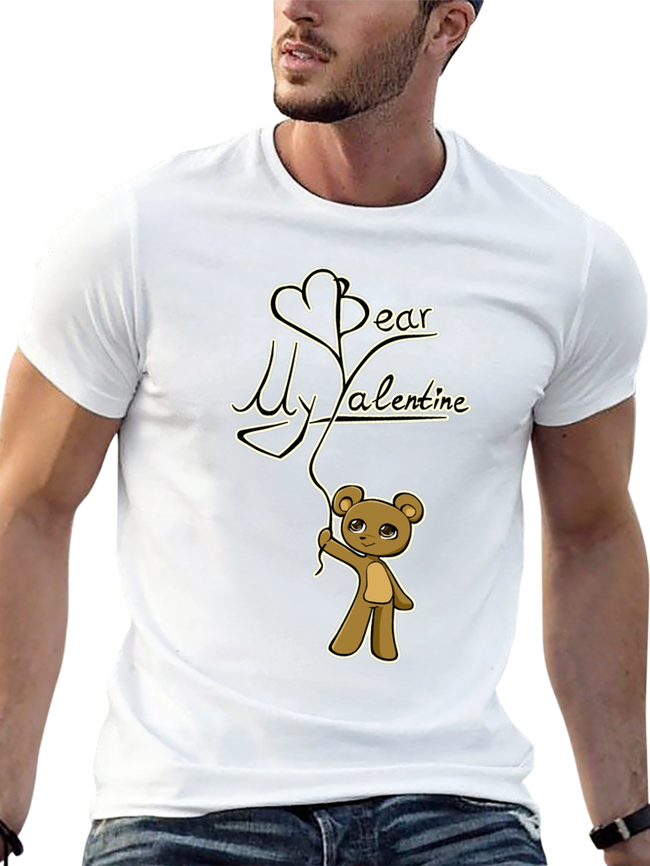 Valentines Day Bear T-Shirt - Dear My Valentine