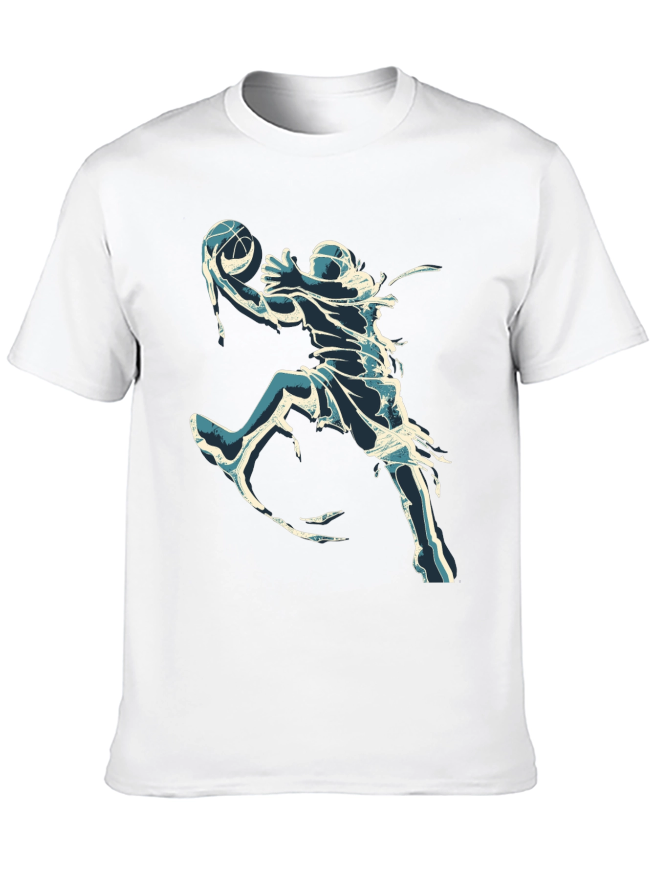 Cool Basketball Graphic Tee - Black