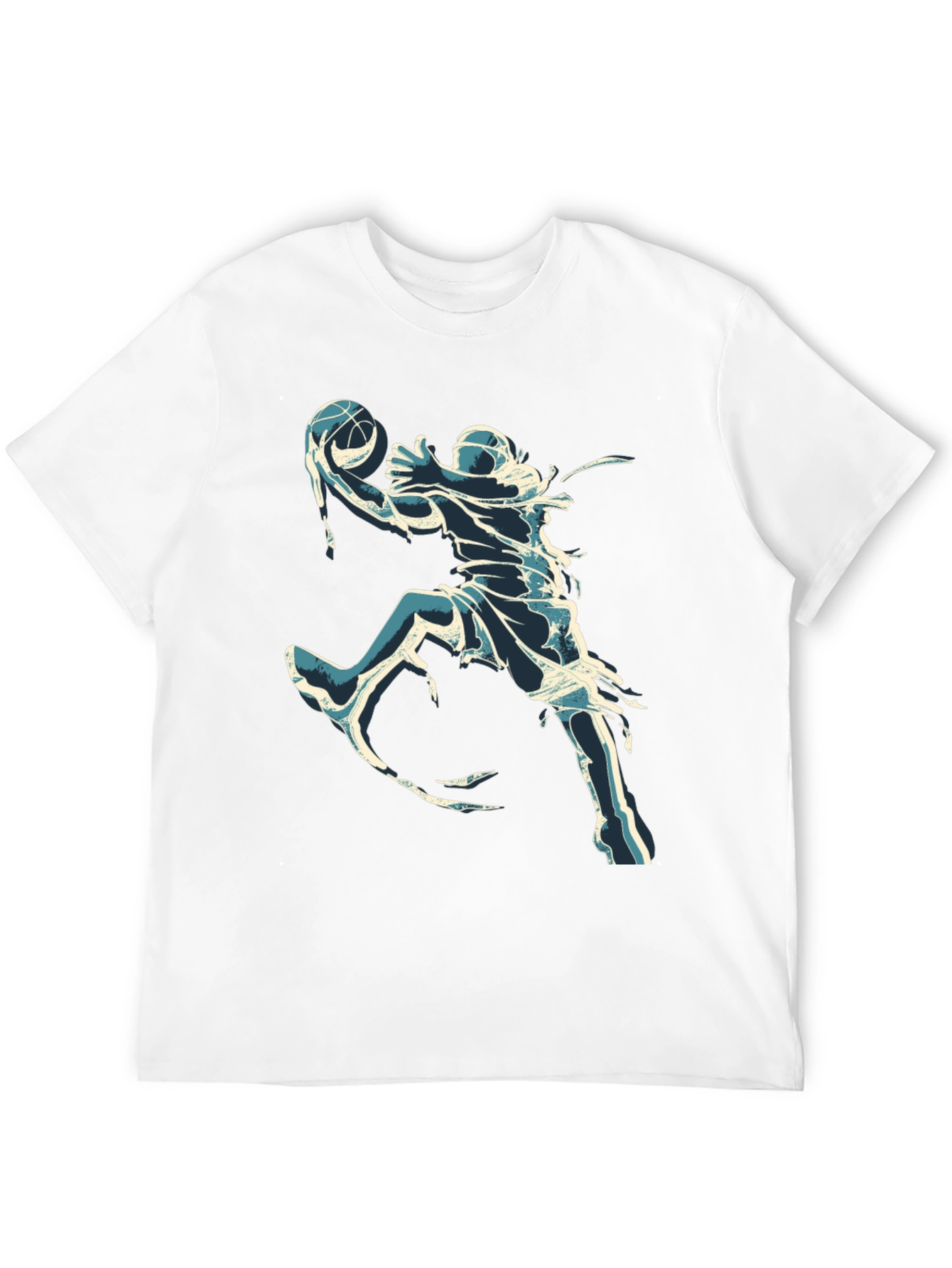 Cool Basketball Graphic Tee - Black