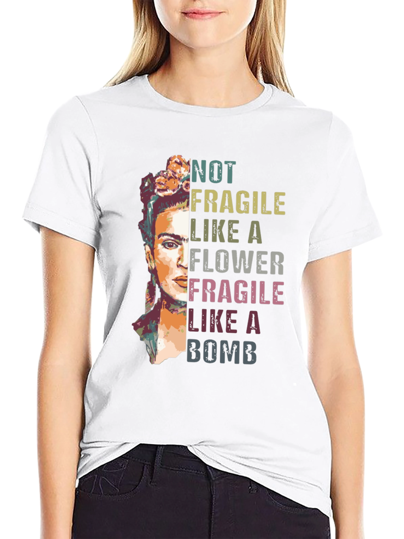 Frida Kahlo Not Fragile Graphic T-Shirt