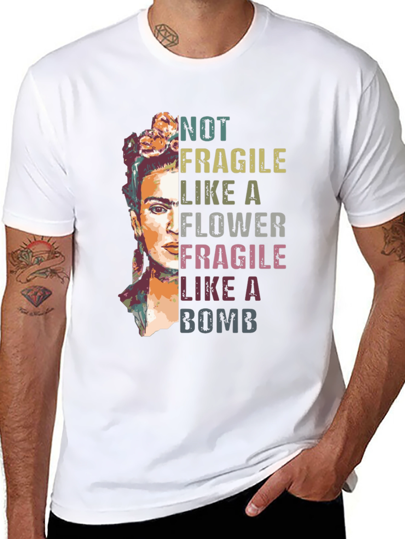 Frida Kahlo Not Fragile Graphic T-Shirt