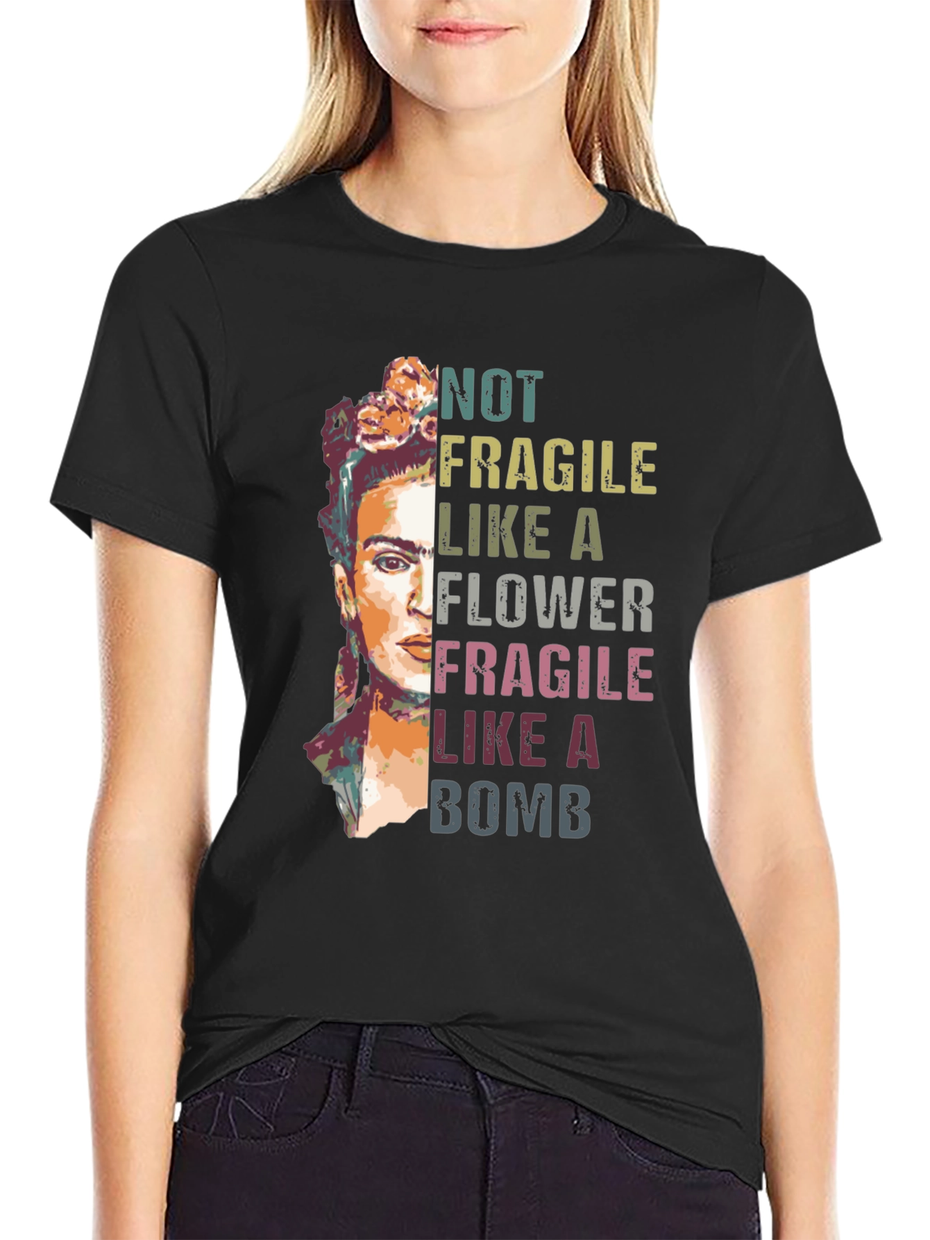 Frida Kahlo Not Fragile Graphic T-Shirt