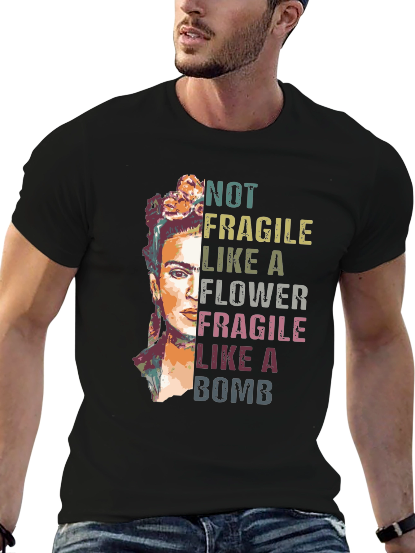 Frida Kahlo Not Fragile Graphic T-Shirt