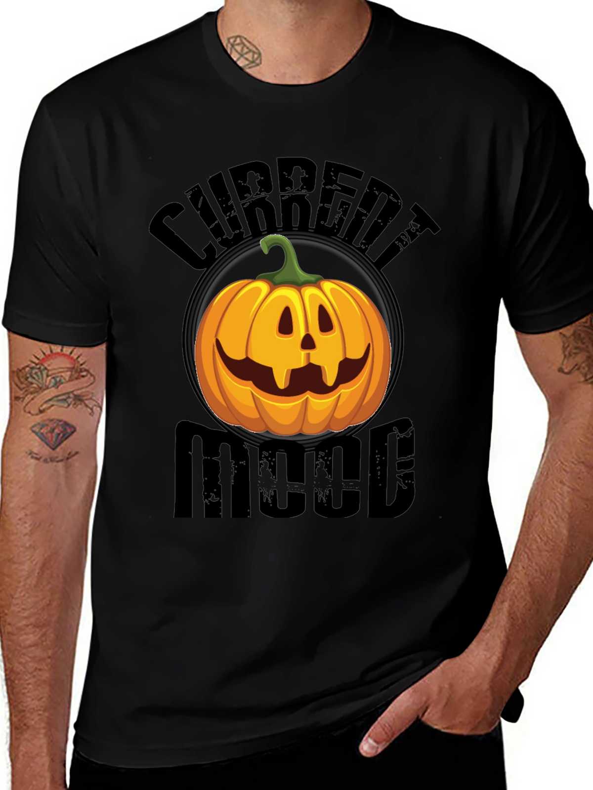 Current Mood Pumpkin Graphic T-Shirt
