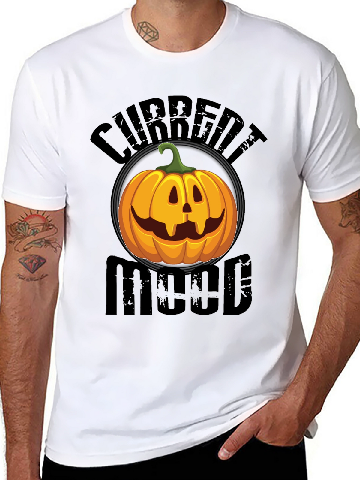 Current Mood Pumpkin Graphic T-Shirt