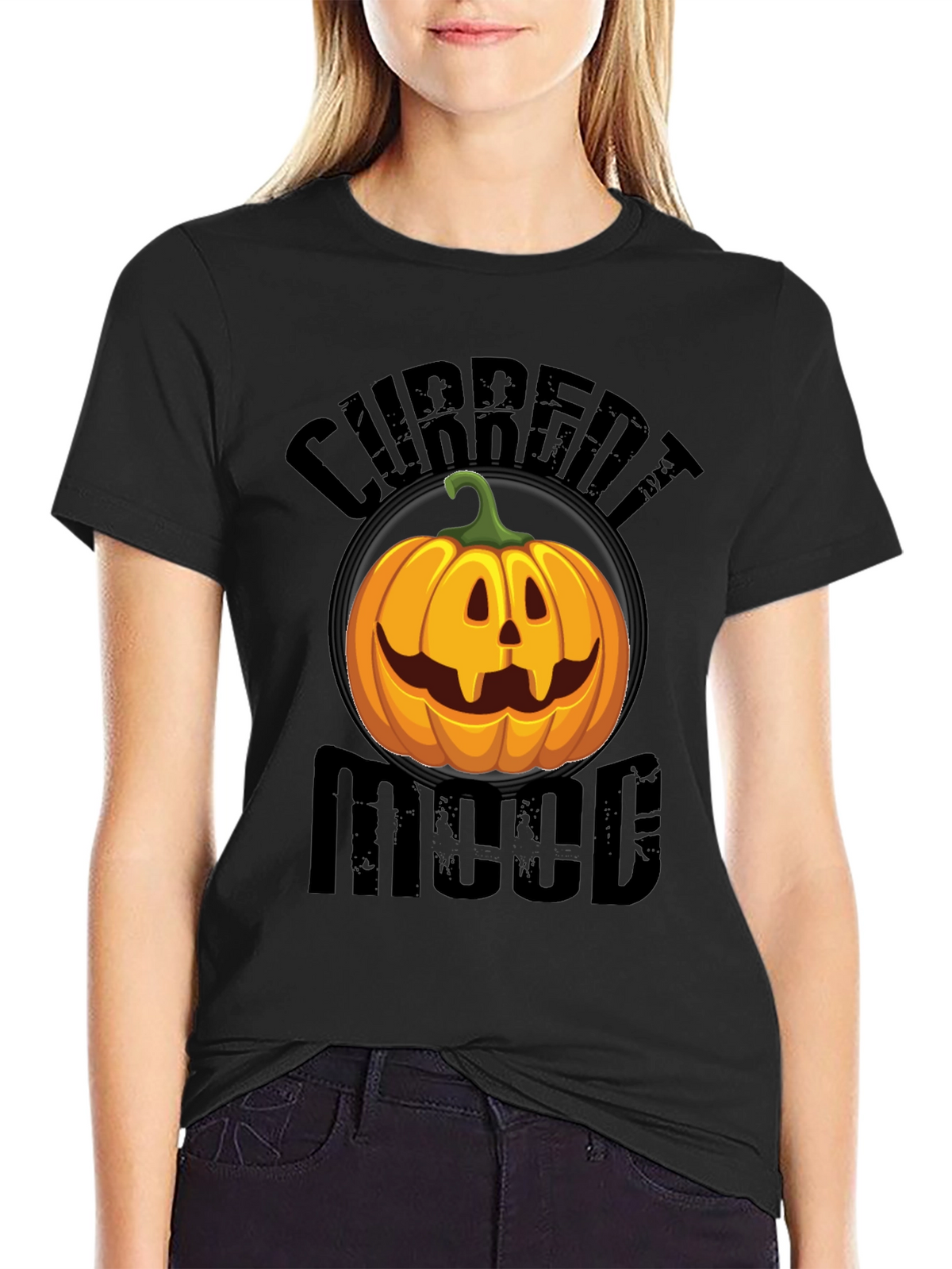 Current Mood Pumpkin Graphic T-Shirt