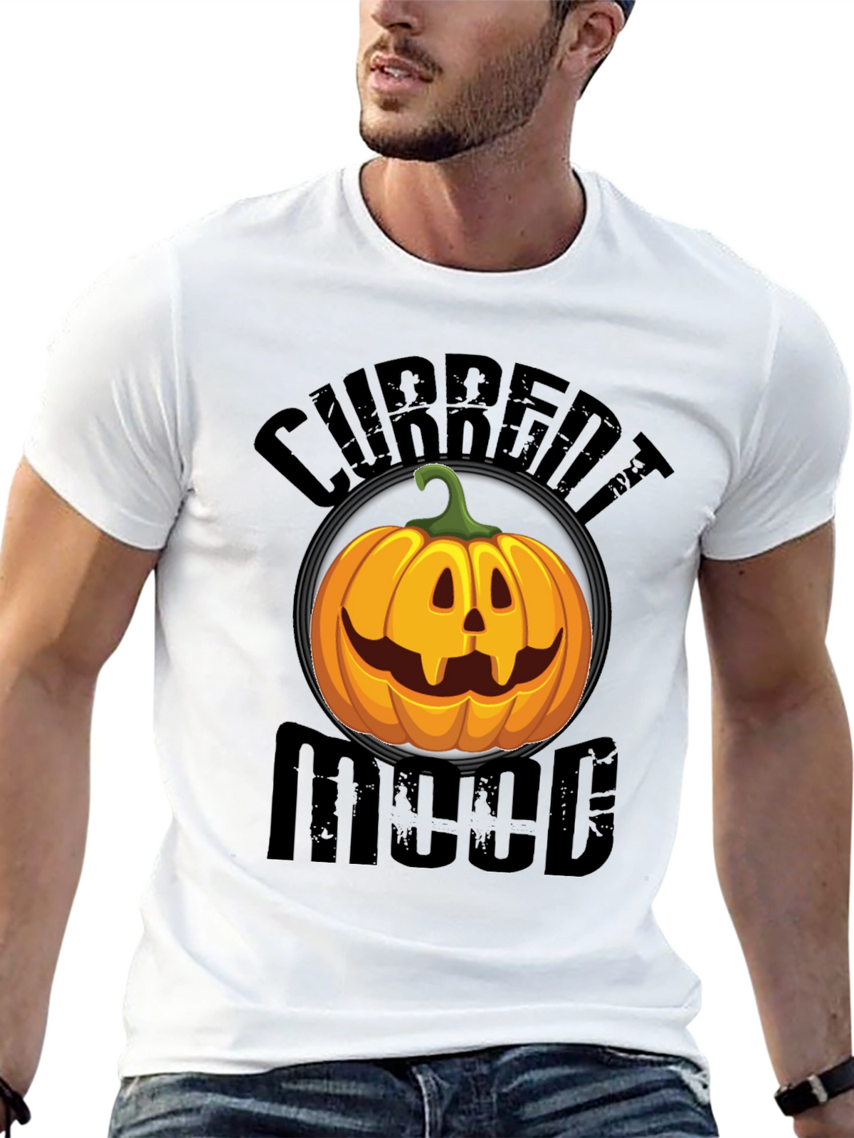 Current Mood Pumpkin Graphic T-Shirt