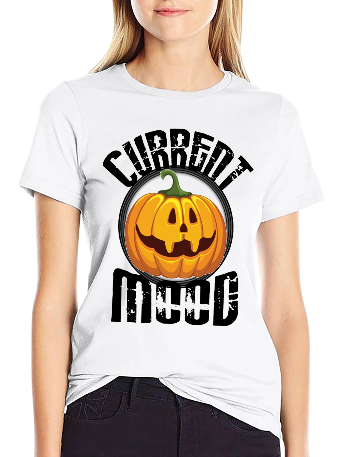 Current Mood Pumpkin Graphic T-Shirt