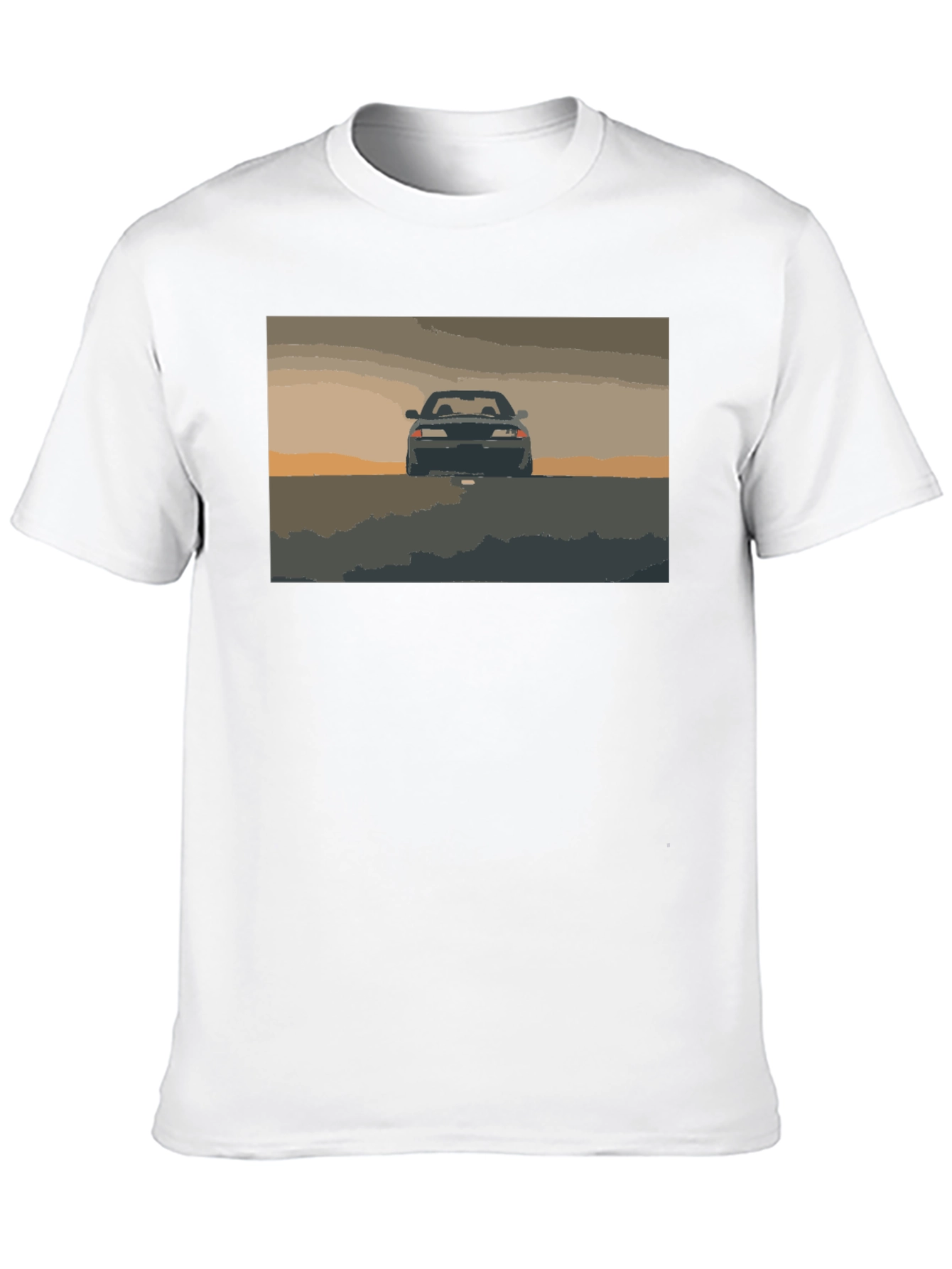 Retro Car Graphic Black T-Shirt