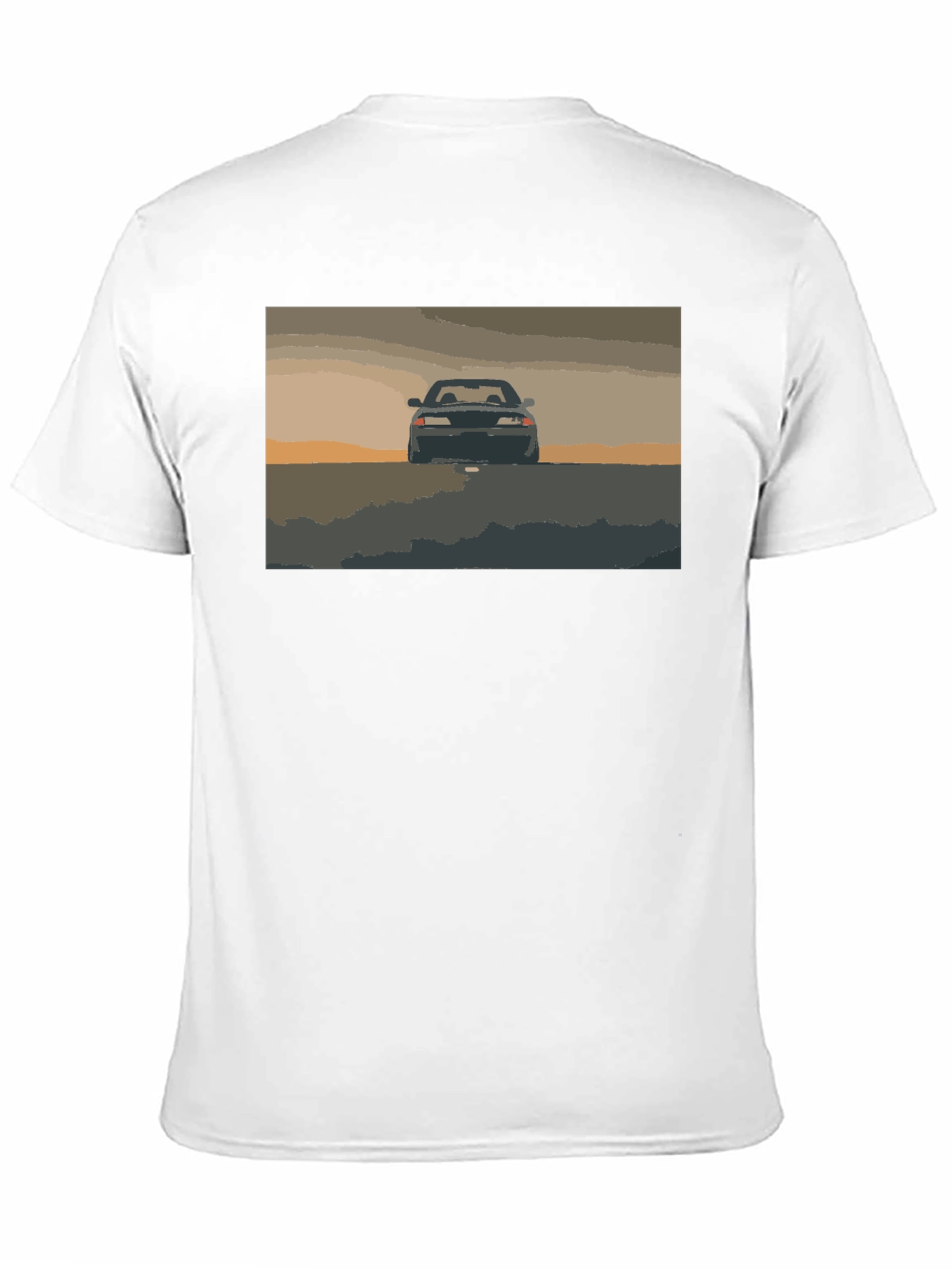 Retro Car Graphic Black T-Shirt