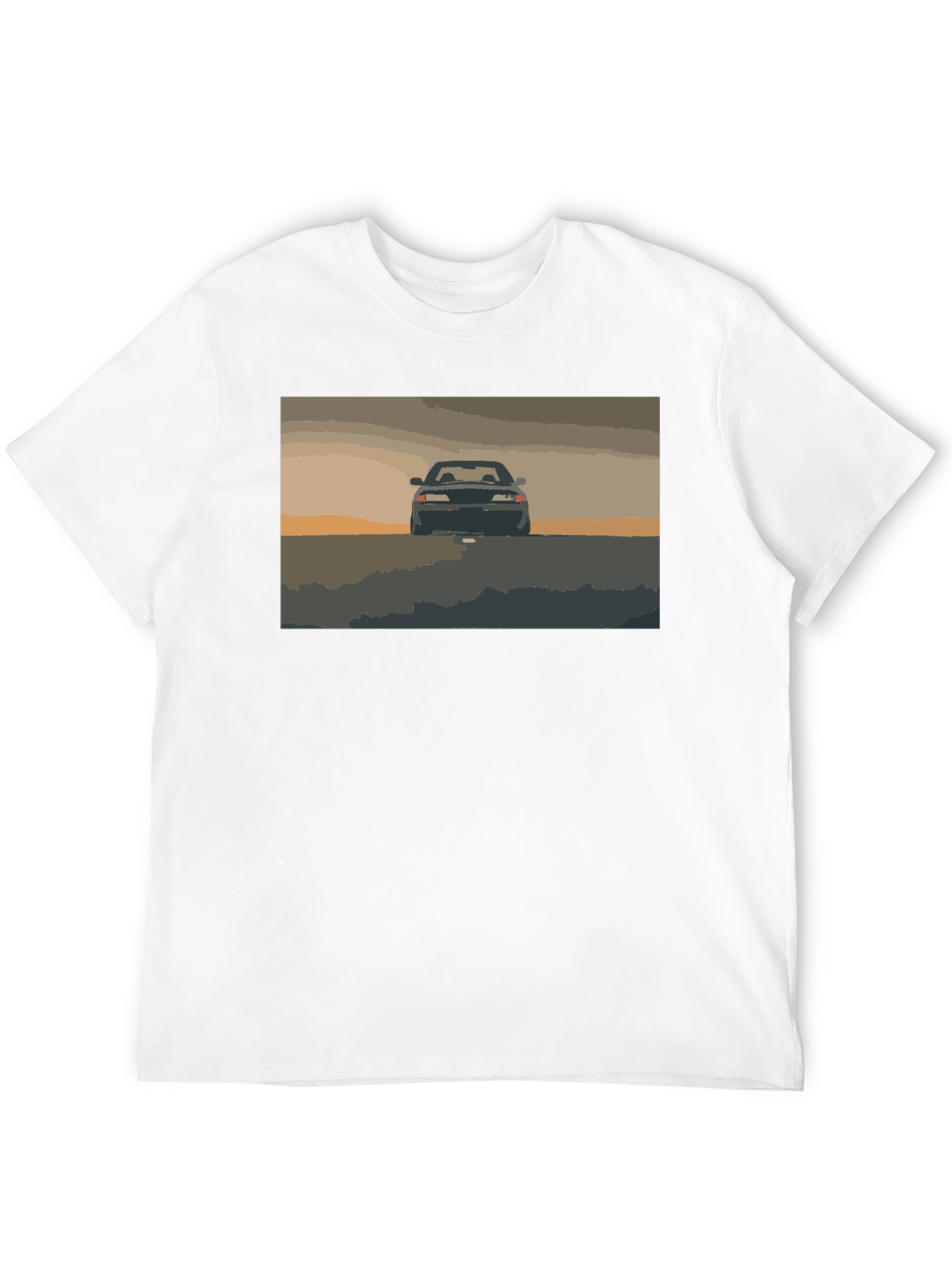 Retro Car Graphic Black T-Shirt
