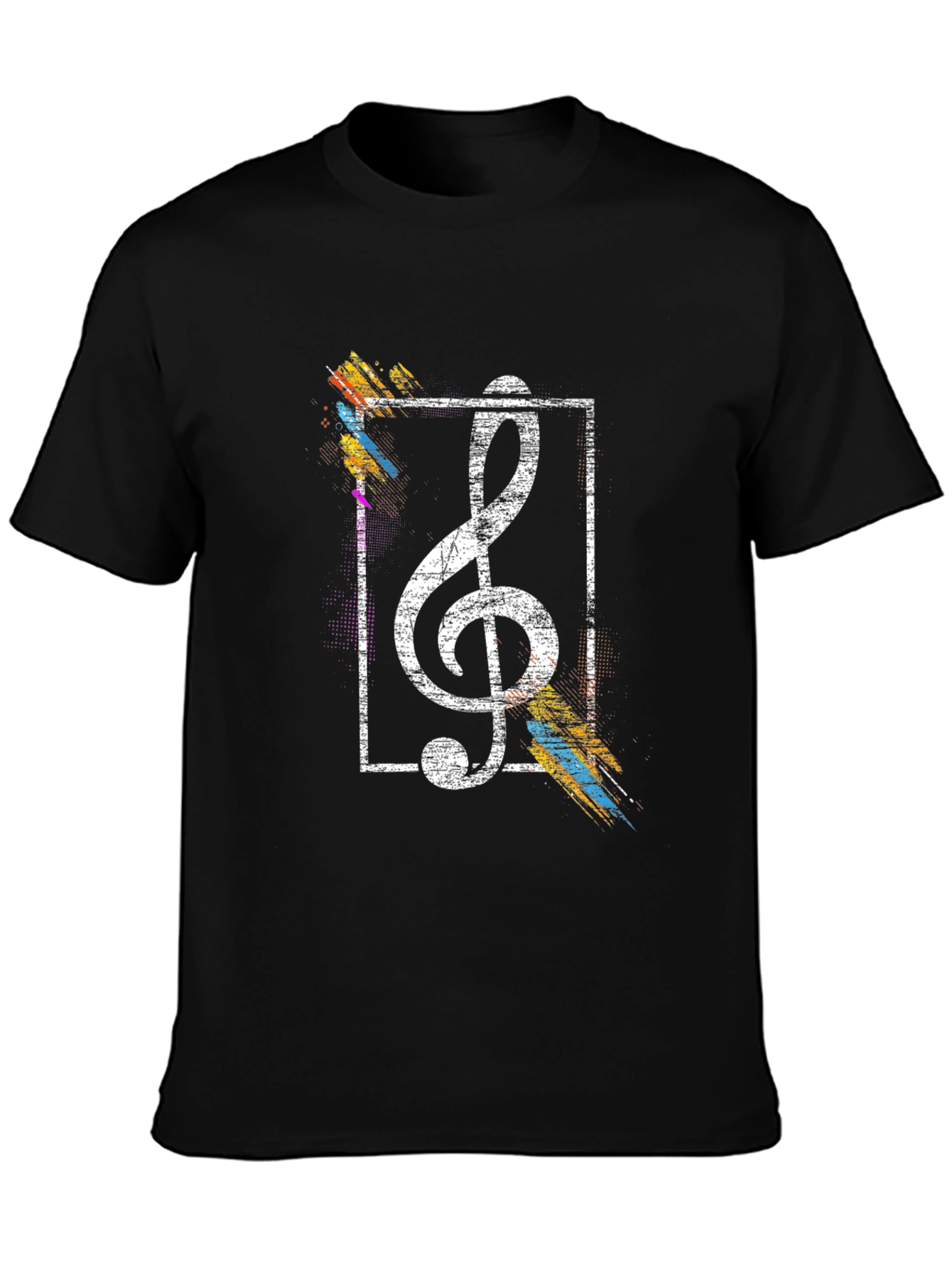 Treble Clef Graphic Tee - Modern Music Lover Shirt