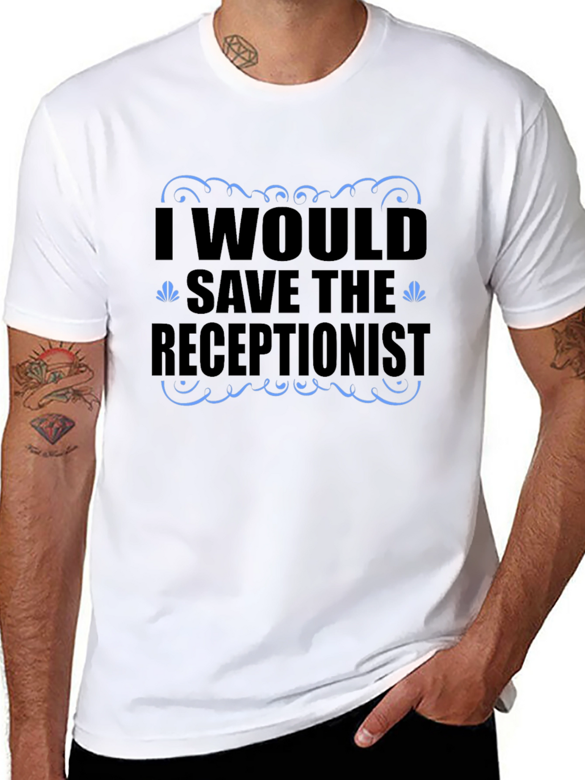 Funny Receptionist T-Shirt - Save the Receptionist