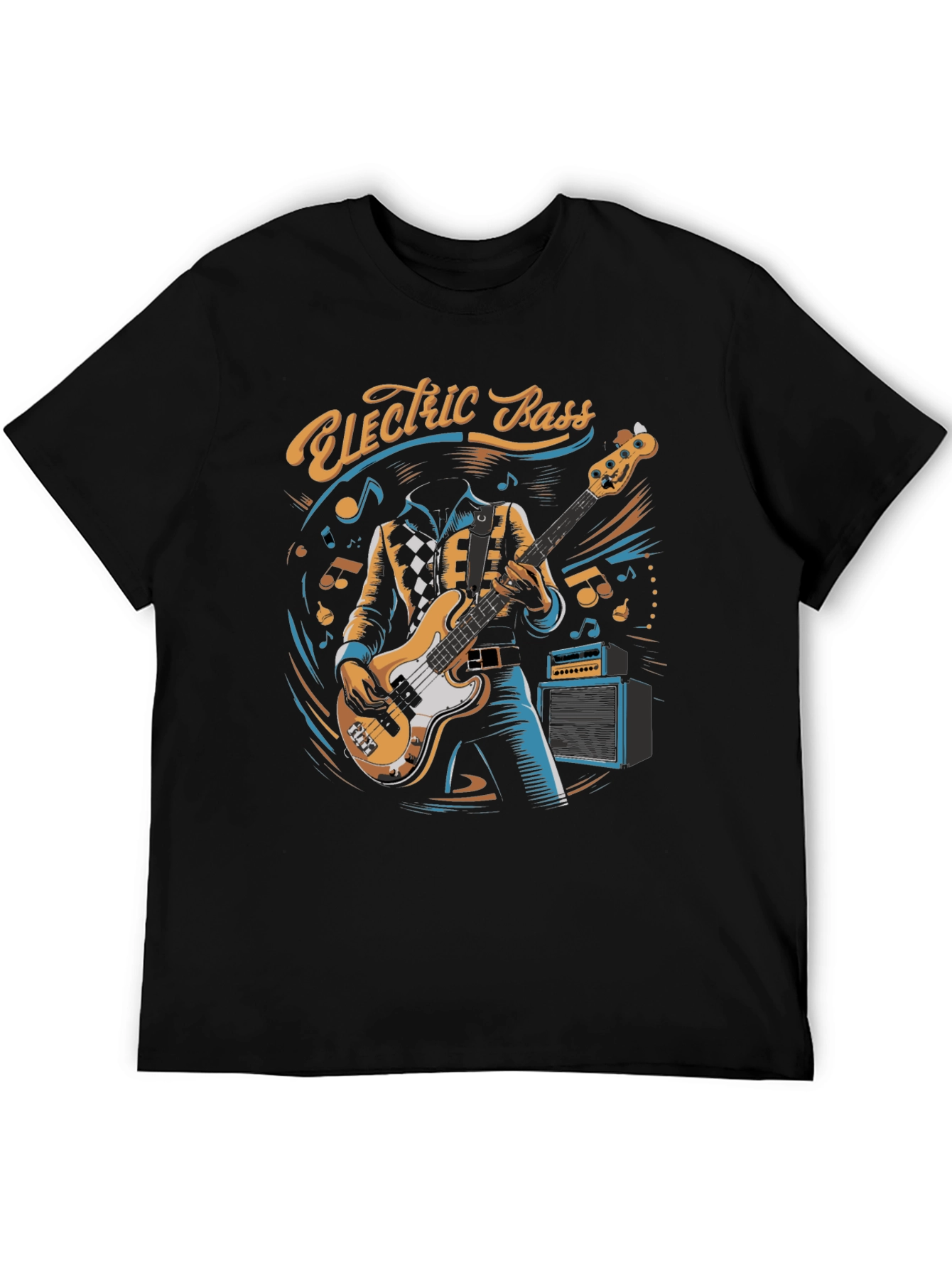 Electric Bass Player Graphic Tee - Cool Musician T-Shirt