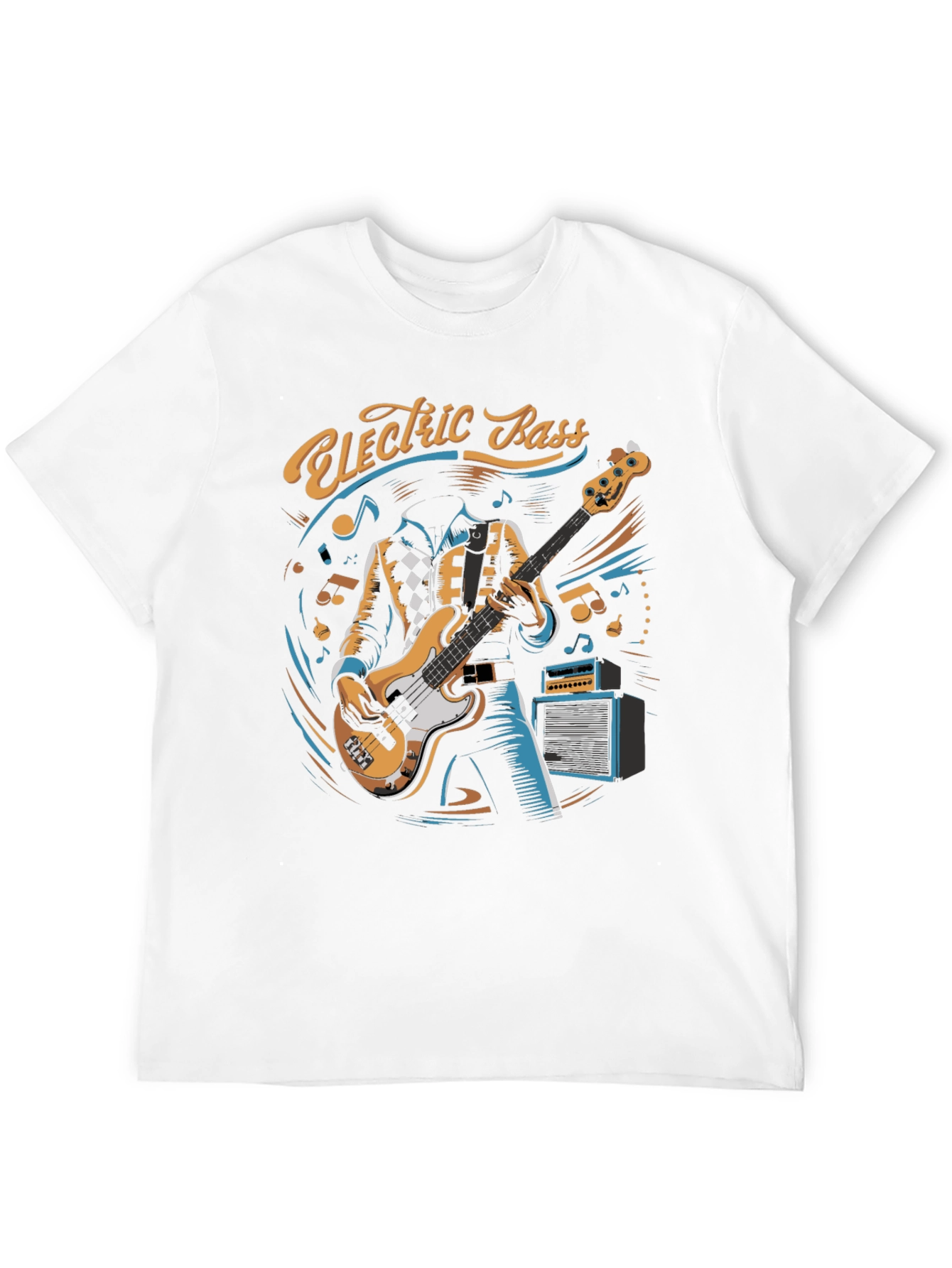 Electric Bass Player Graphic Tee - Cool Musician T-Shirt